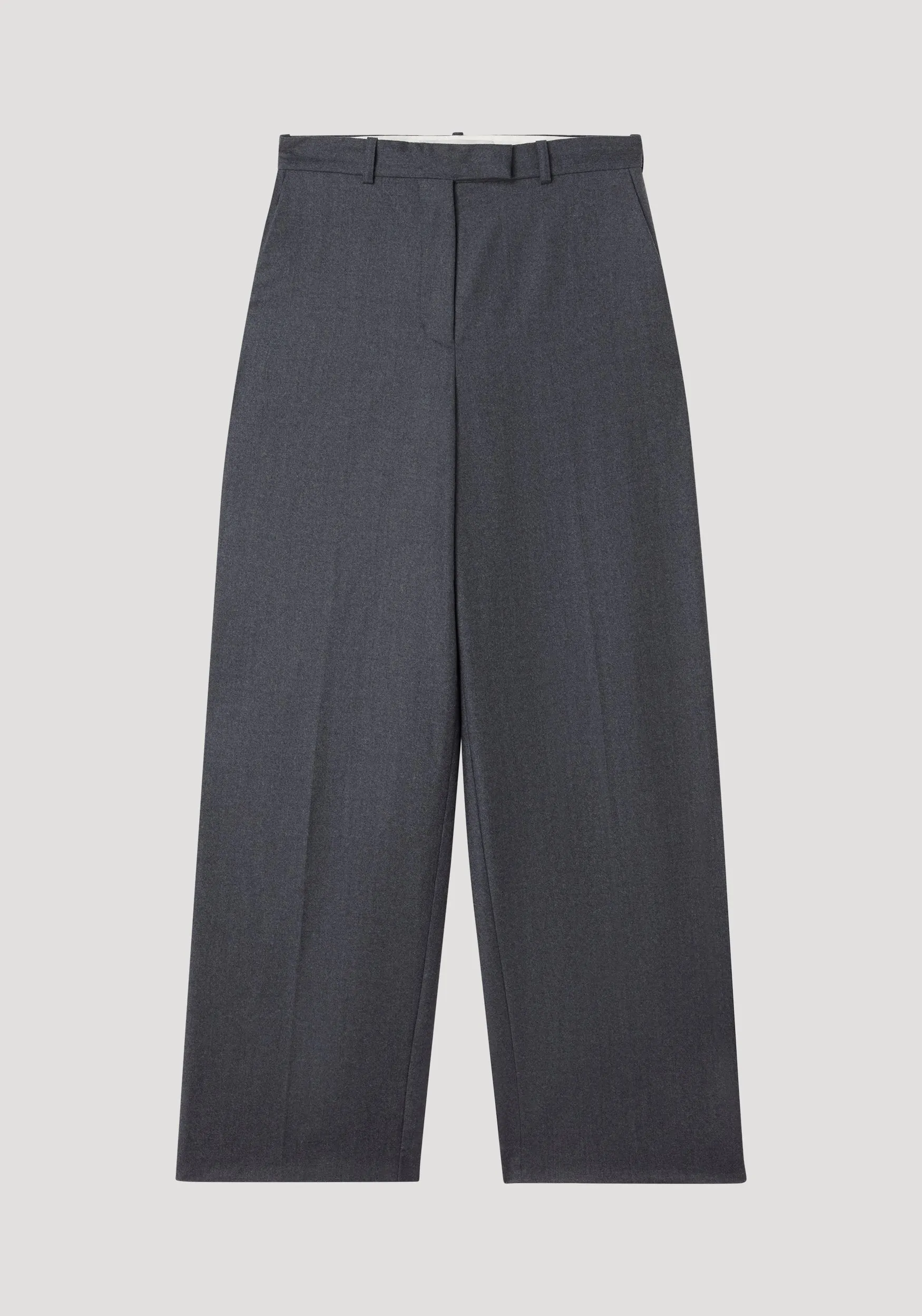 Wide leg trousers | dark grey melange sold by Rohe product image thumbnail 5