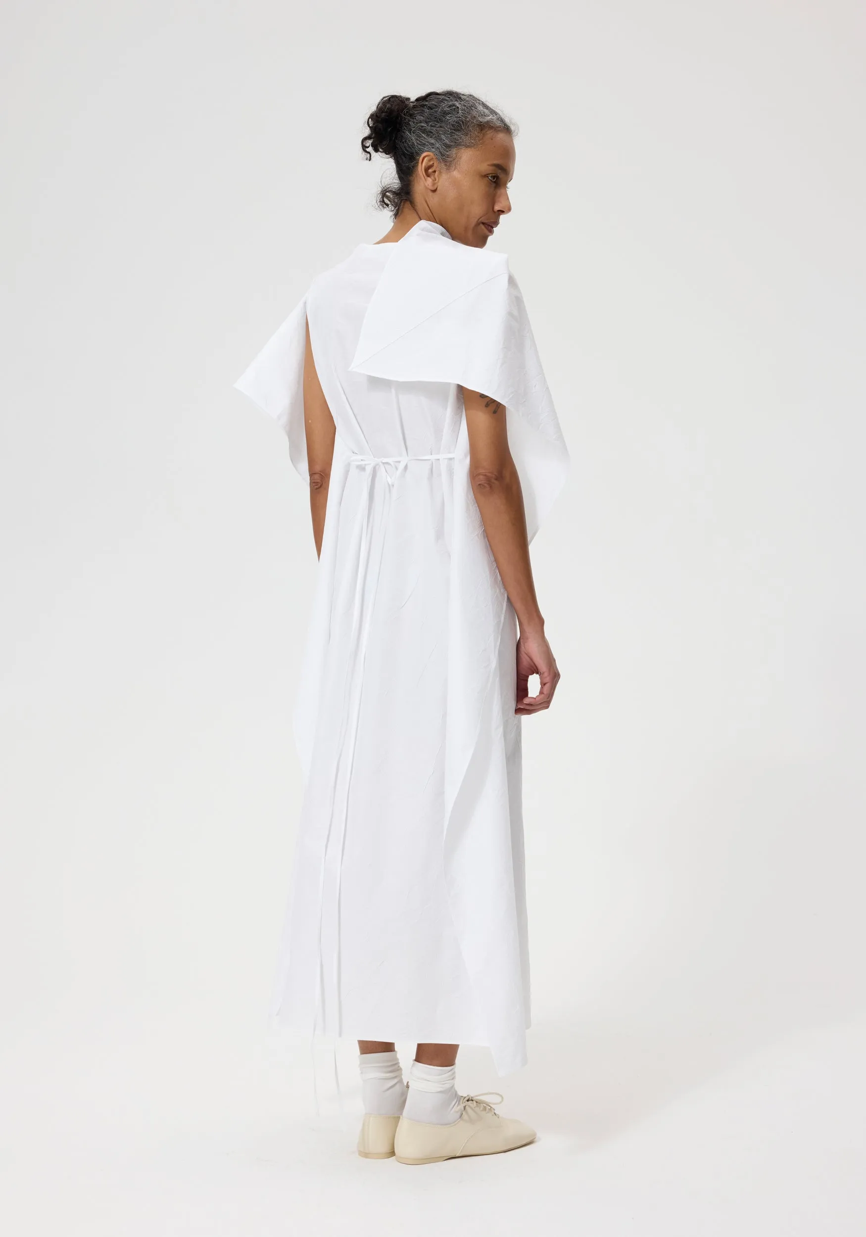Oranda no Kazaguruma dress | optic white sold by Rohe product image thumbnail 5
