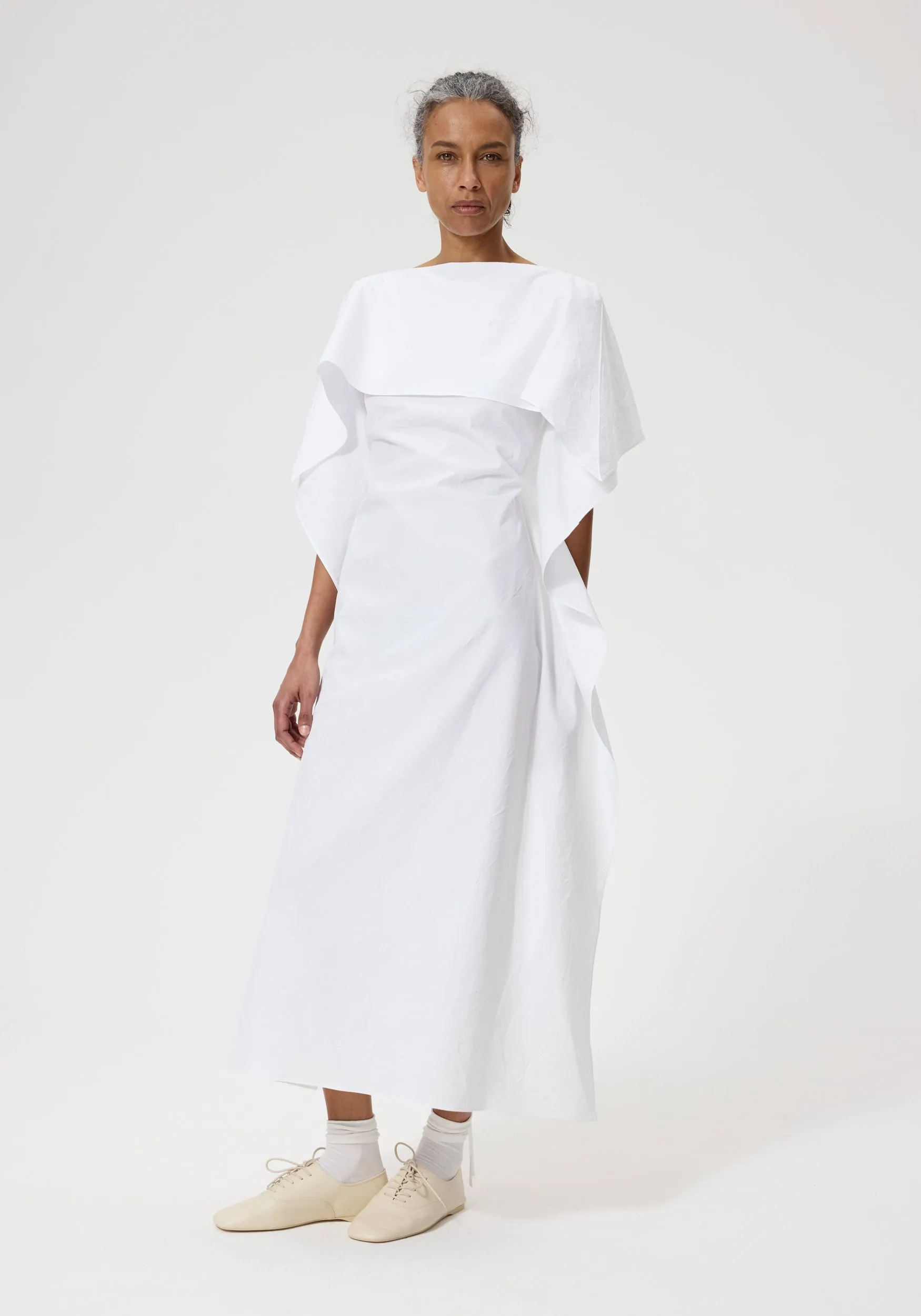 Oranda no Kazaguruma dress | optic white sold by Rohe product image thumbnail 4