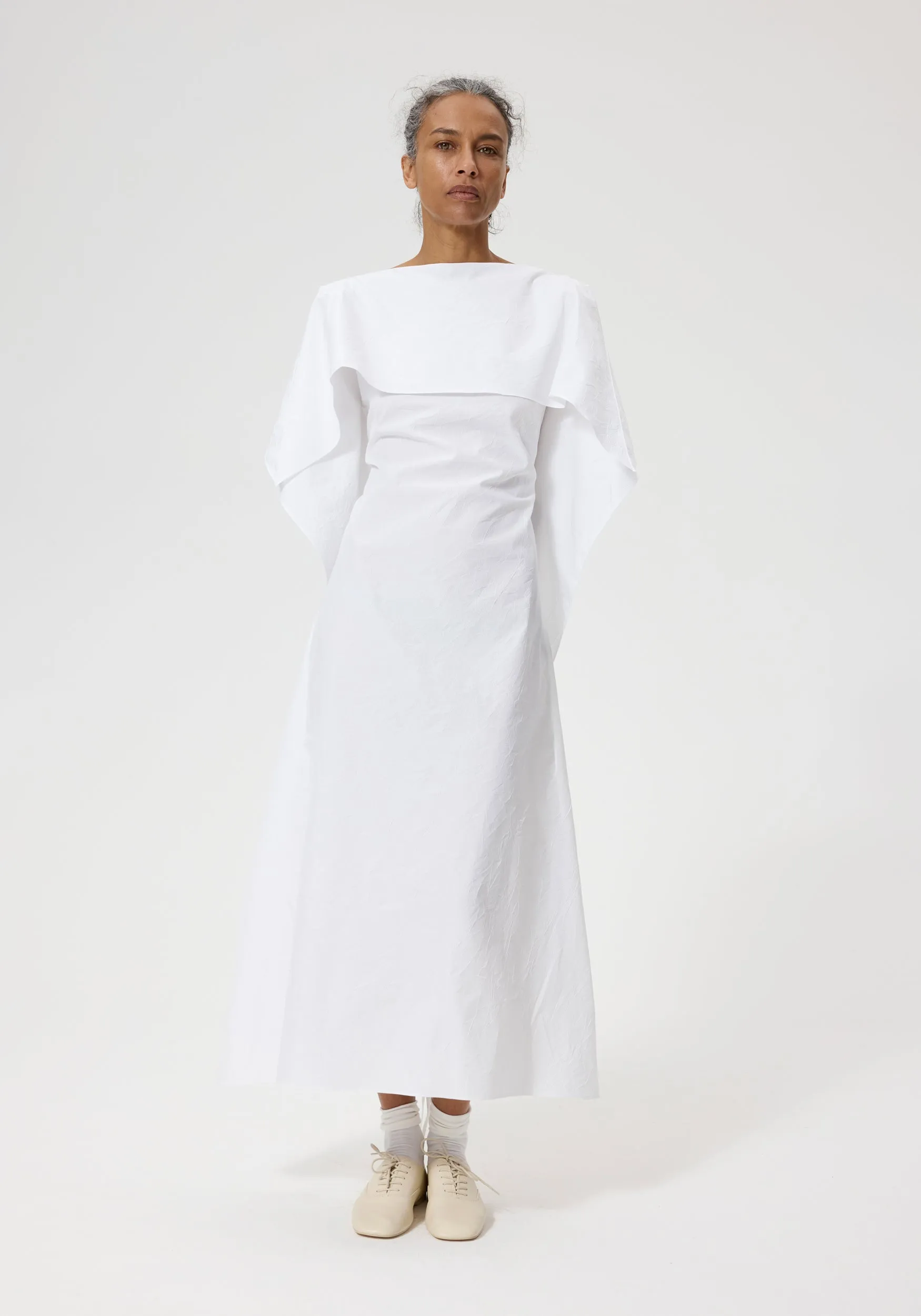 Oranda no Kazaguruma dress | optic white sold by Rohe product image thumbnail 3