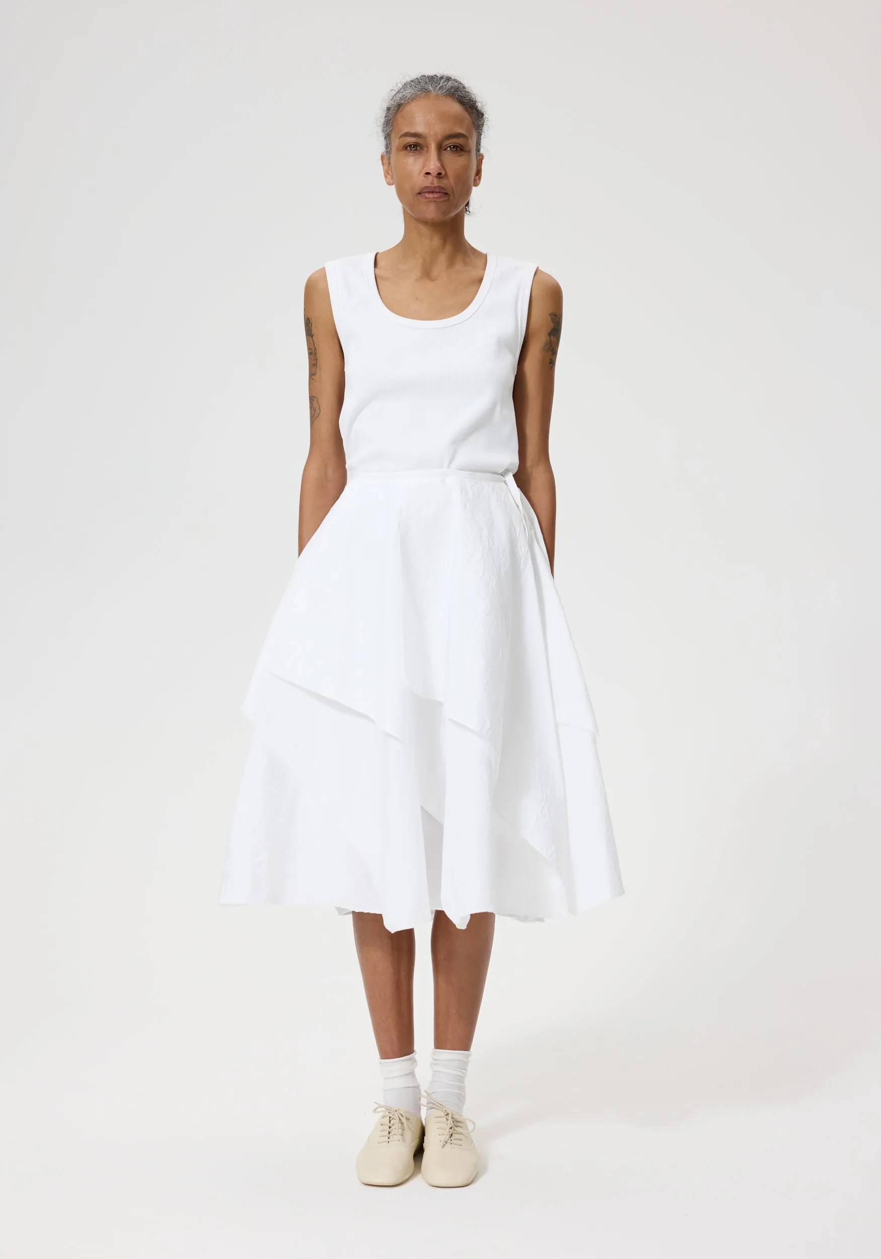 Kiku skirt | optic white sold by Rohe product image thumbnail 2