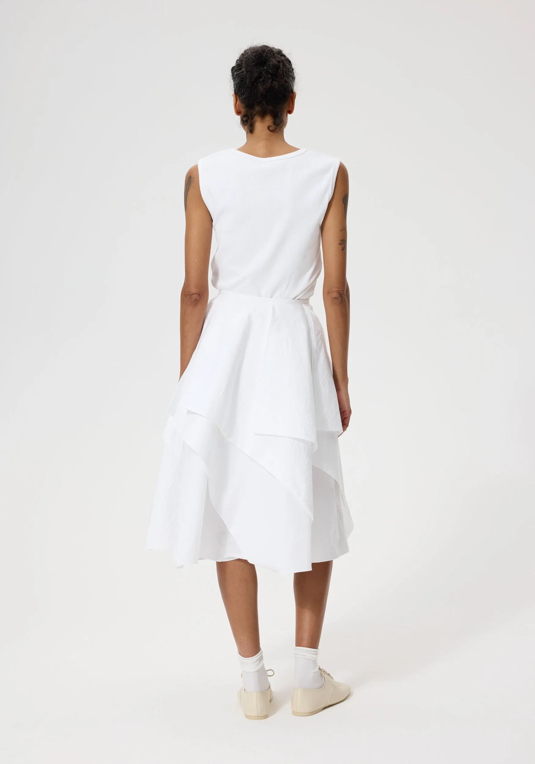 Kiku skirt | optic white sold by Rohe product image thumbnail 4