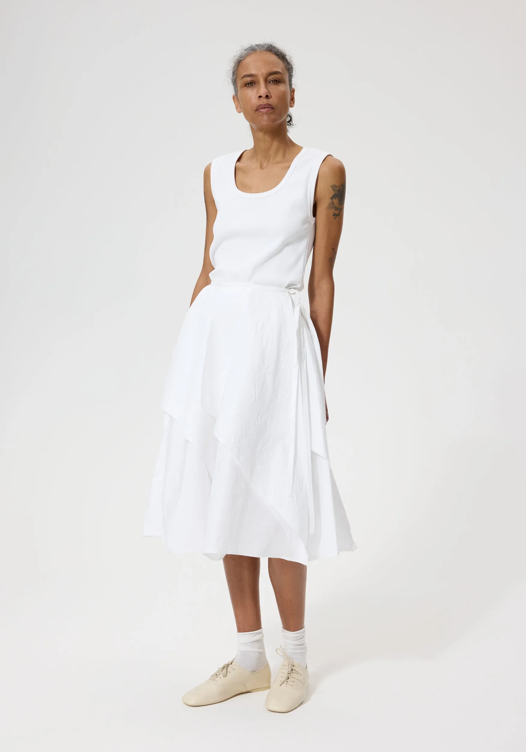Kiku skirt | optic white sold by Rohe product image thumbnail 3
