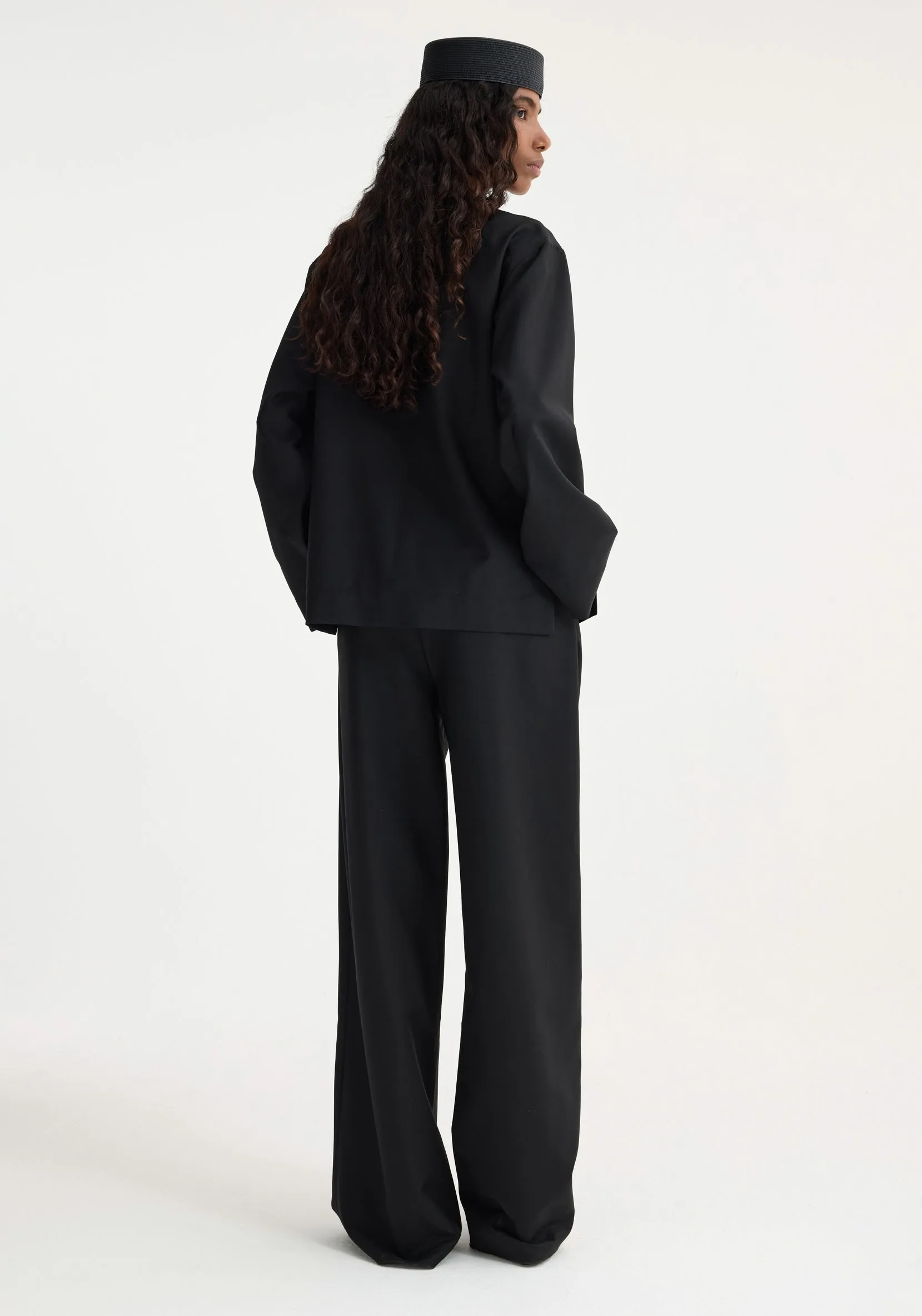 Pankou closure jacket | black sold by Rohe product image thumbnail 3