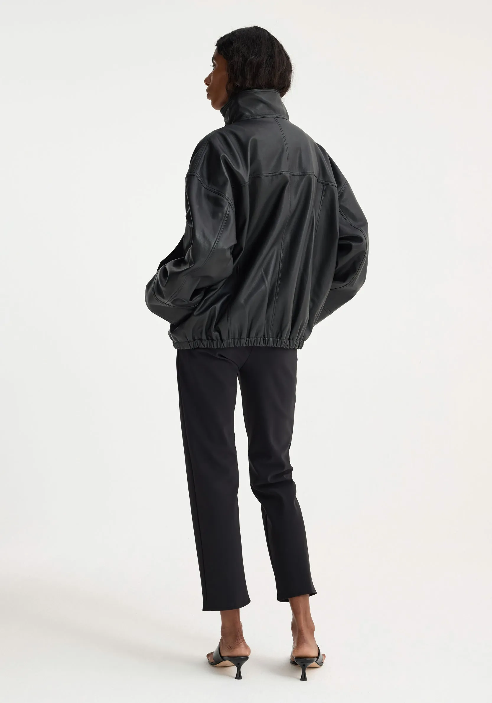 Reinvented leather jacket | black sold by Rohe product image thumbnail 5