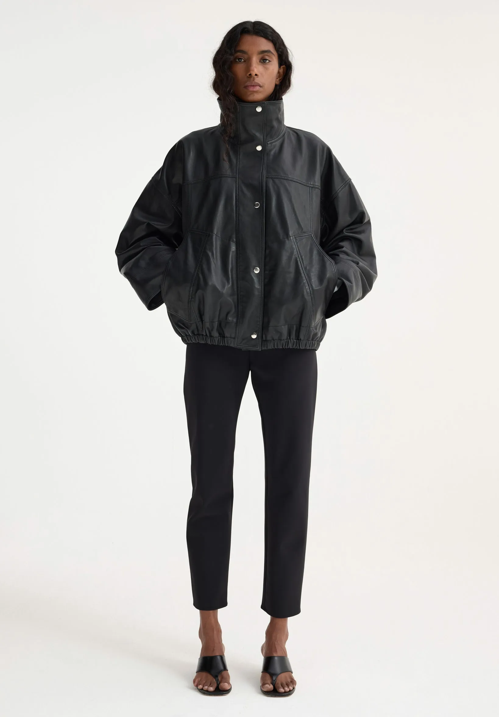 Reinvented leather jacket | black sold by Rohe