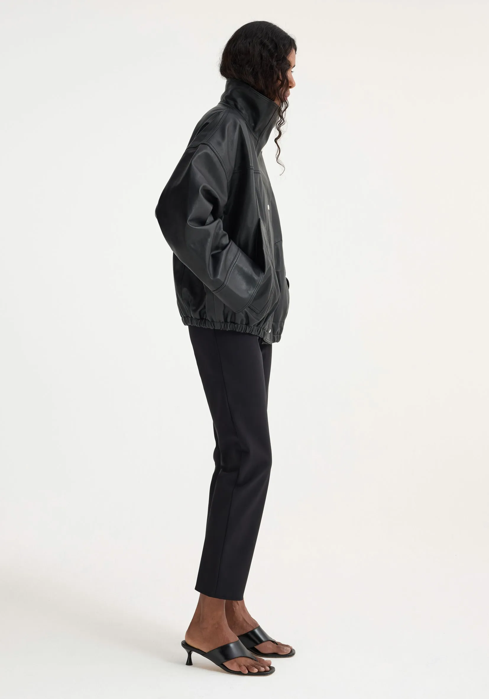 Reinvented leather jacket | black sold by Rohe product image thumbnail 2