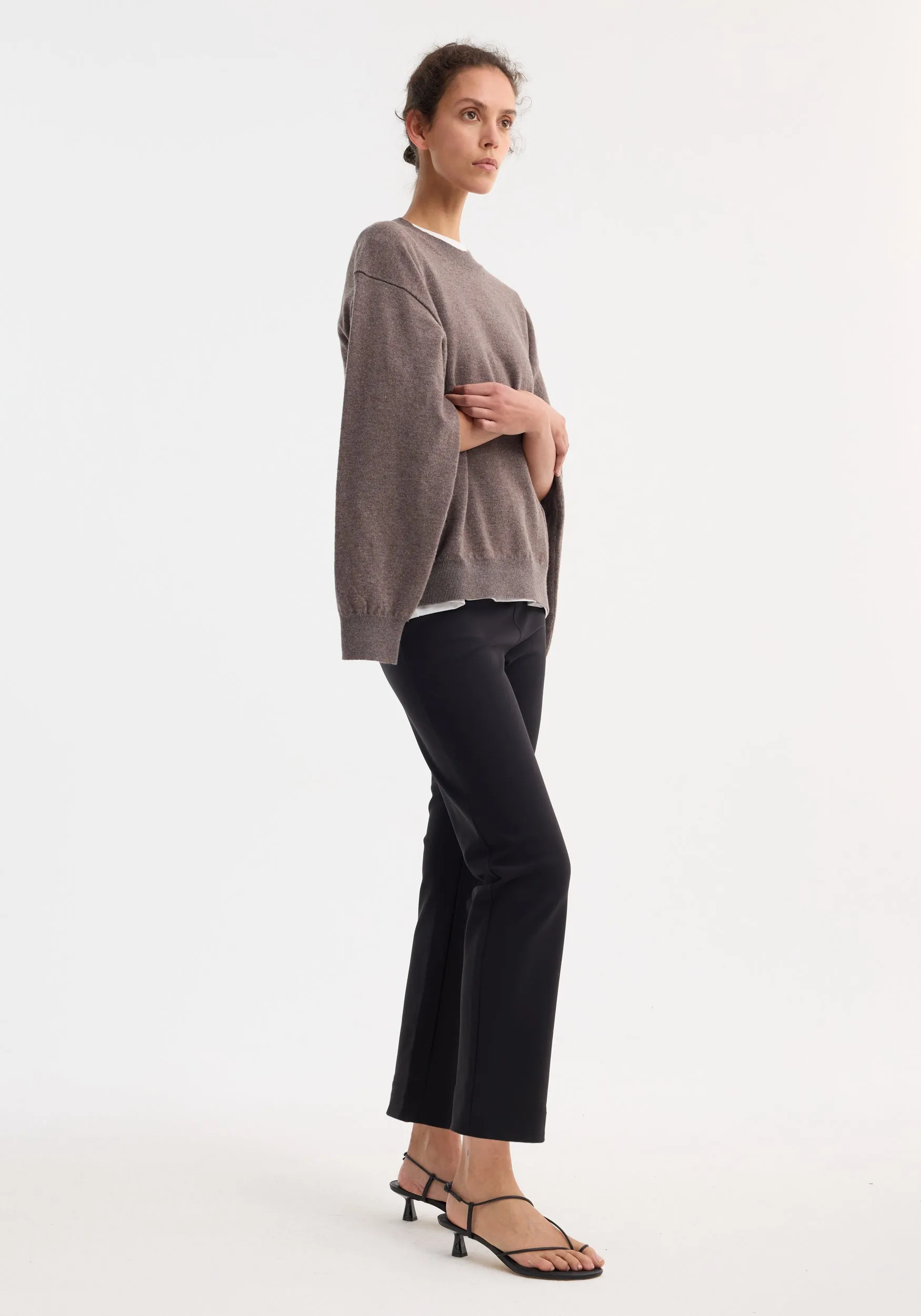 Cigarette scuba trousers | black sold by Rohe product image thumbnail 3