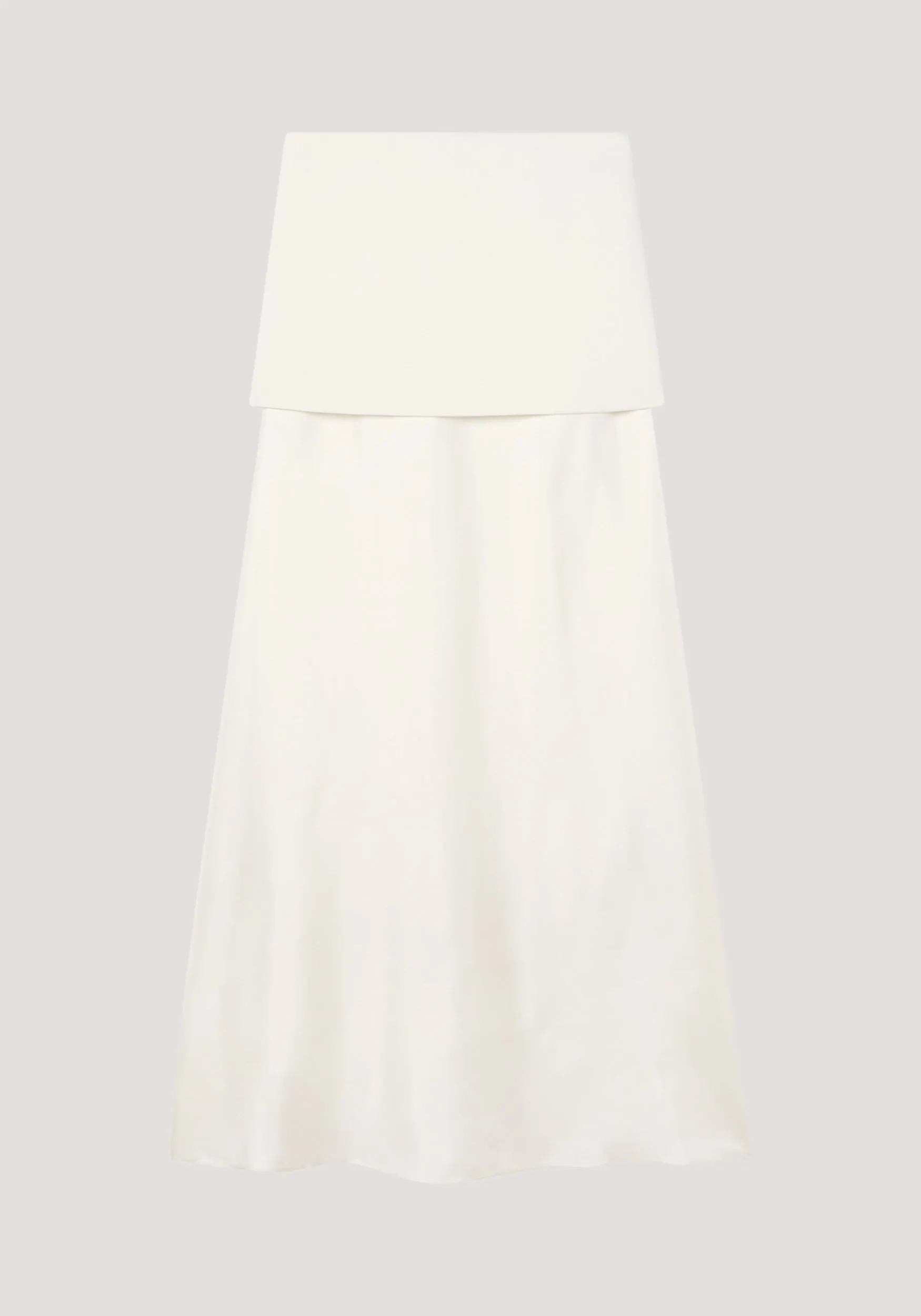Integrated fluid silk skirt | cream sold by Rohe product image thumbnail 5