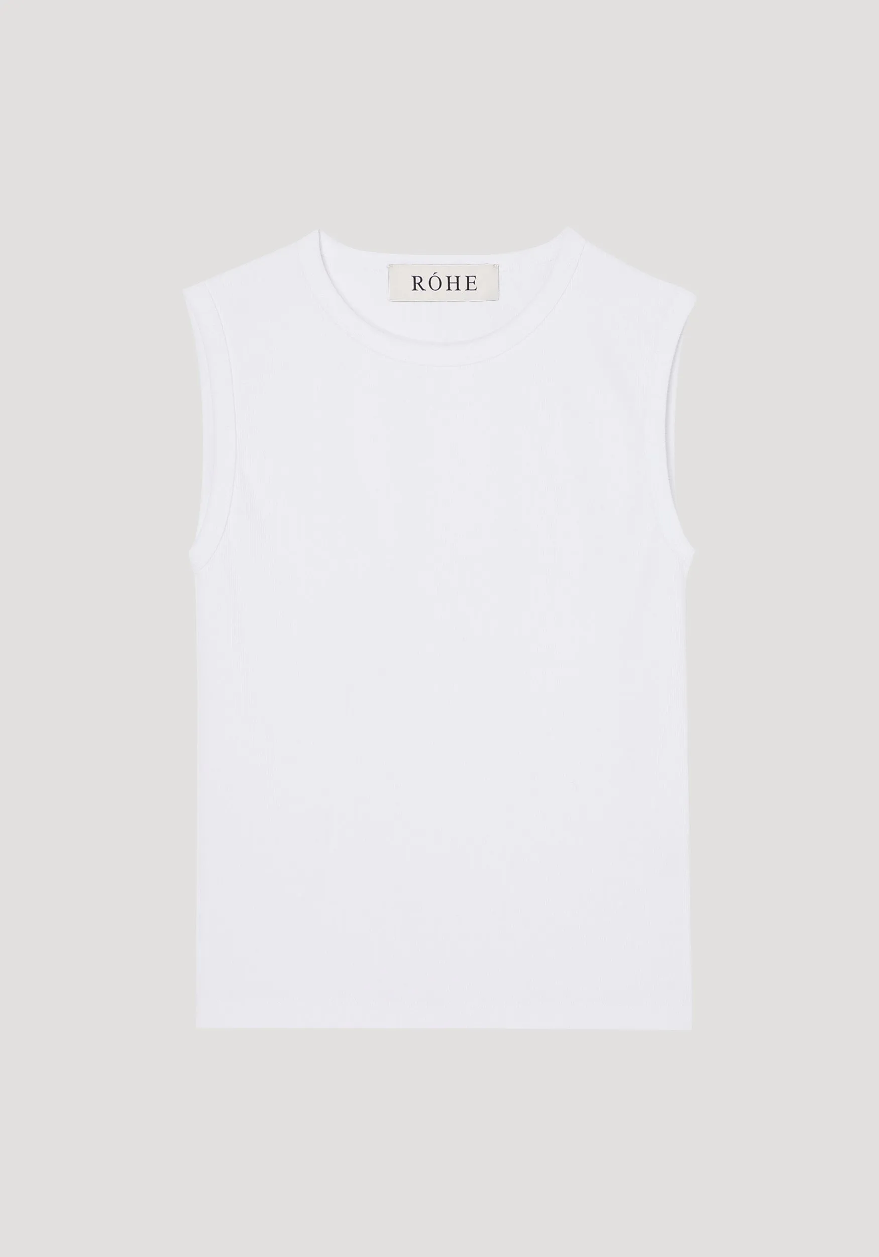 Dense rib tank top | optic white sold by Rohe product image thumbnail 5