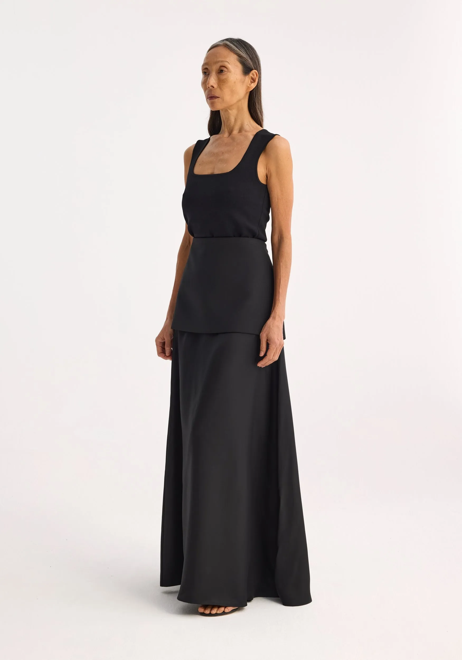 Bustier shaped knitted top | black sold by Rohe product image thumbnail 3