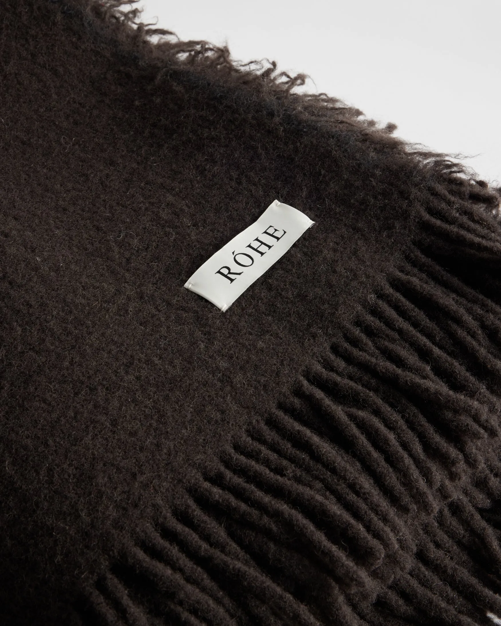 Wool blanket | chocolate sold by Rohe product image thumbnail 3