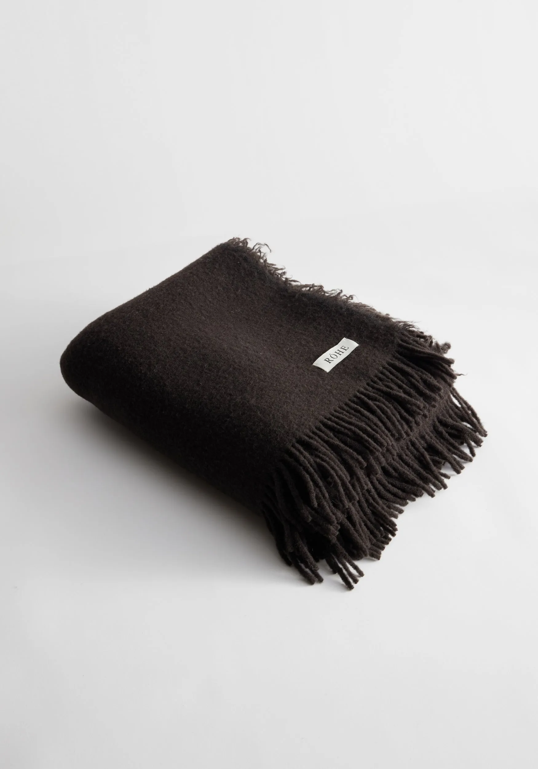 Wool blanket | chocolate sold by Rohe product image thumbnail 2