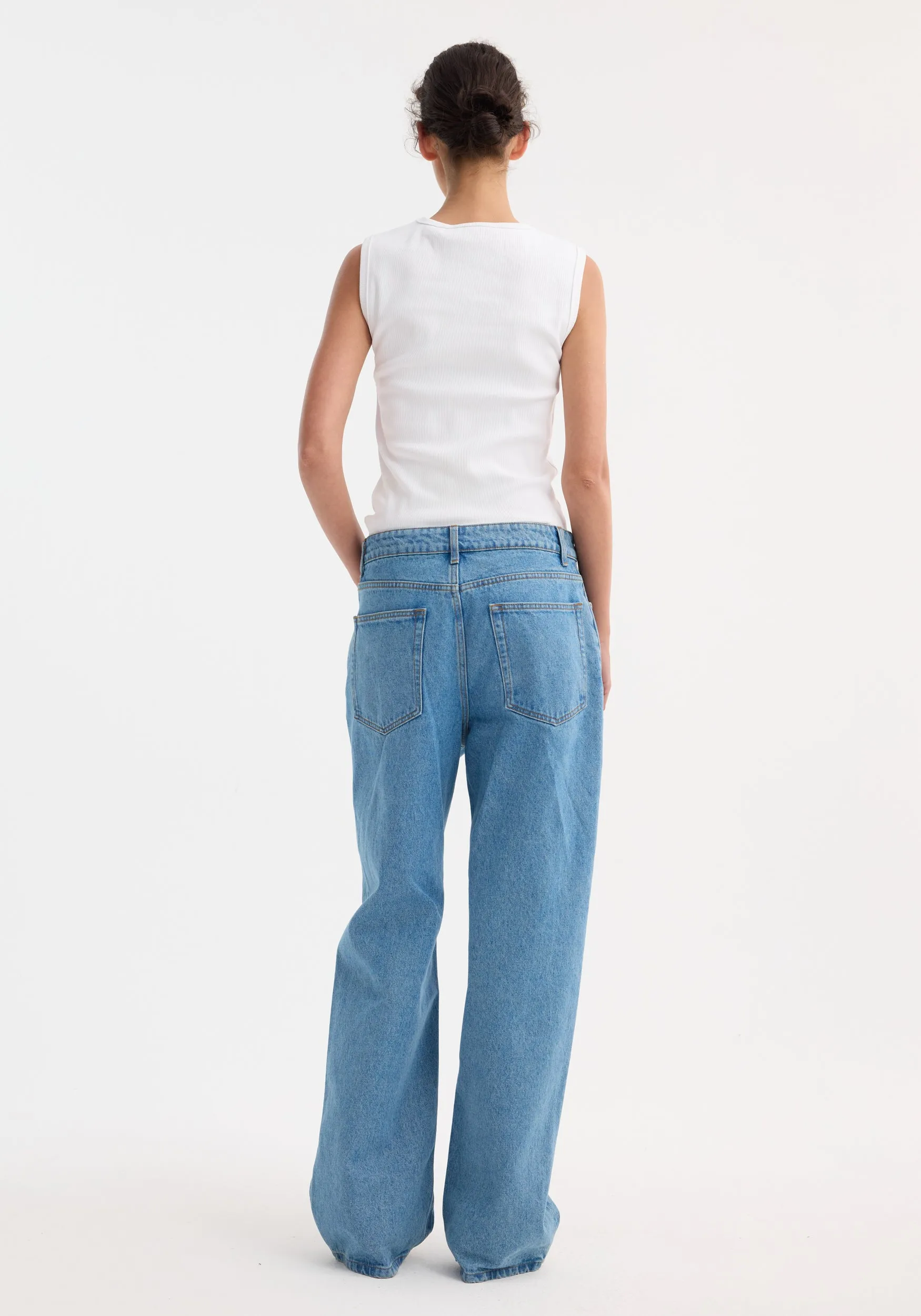 Signature baggy fit denim | denim blue sold by Rohe product image thumbnail 3