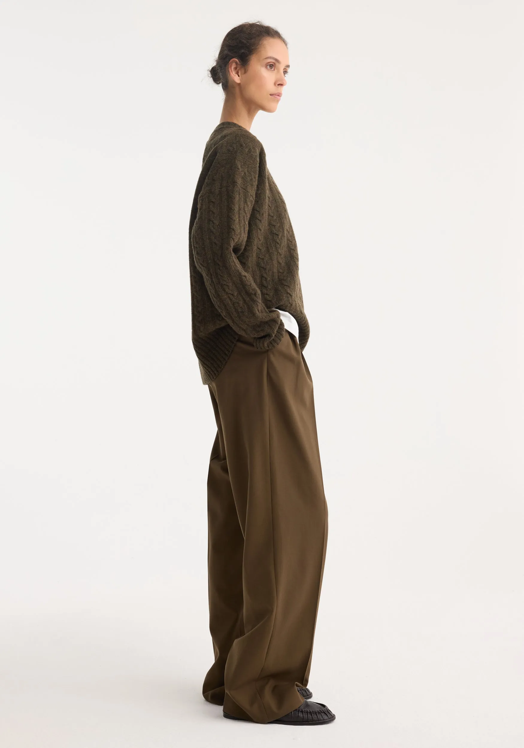 Signature tailored trousers | forest sold by Rohe product image thumbnail 2