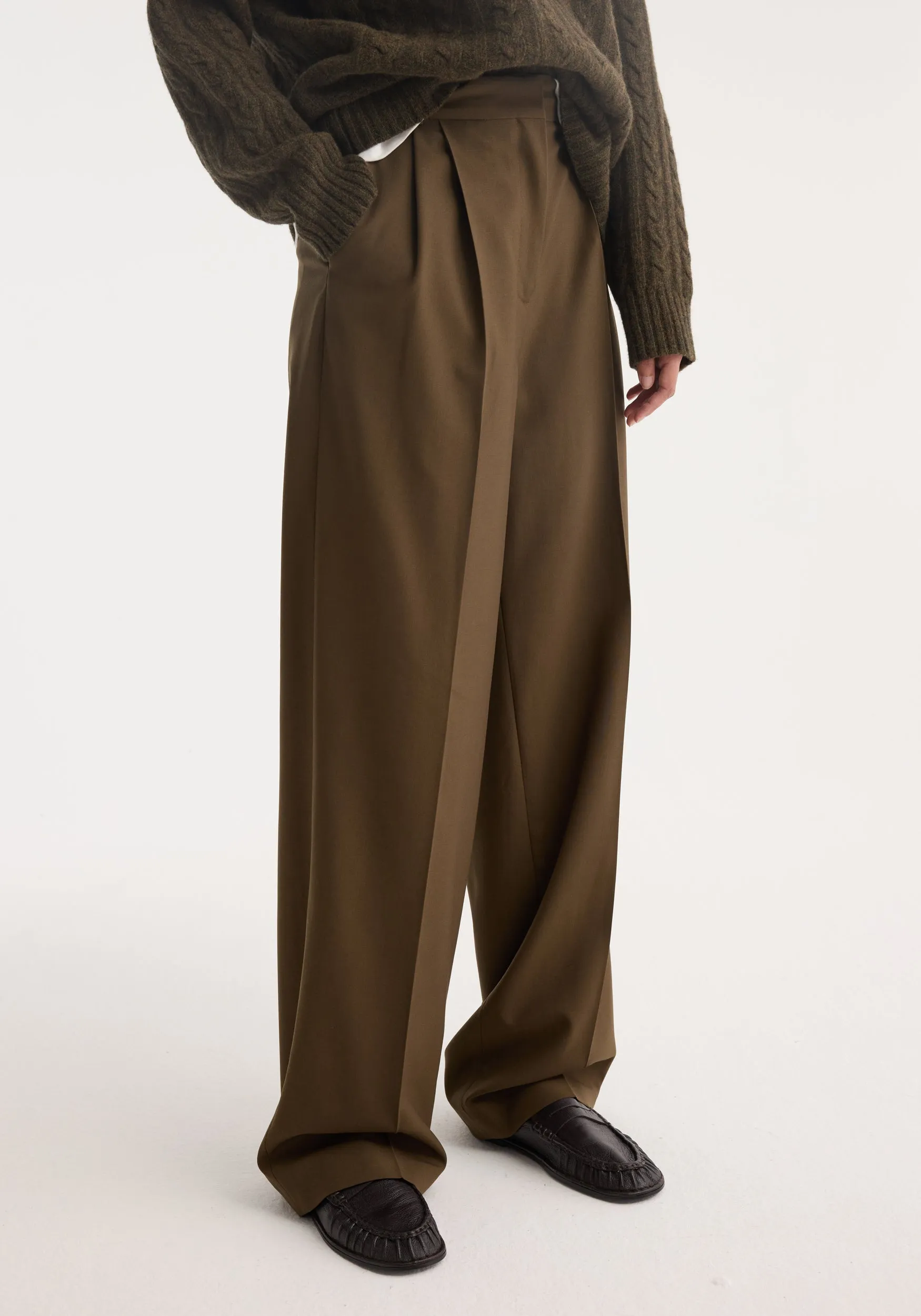 Signature tailored trousers | forest sold by Rohe product image thumbnail 3