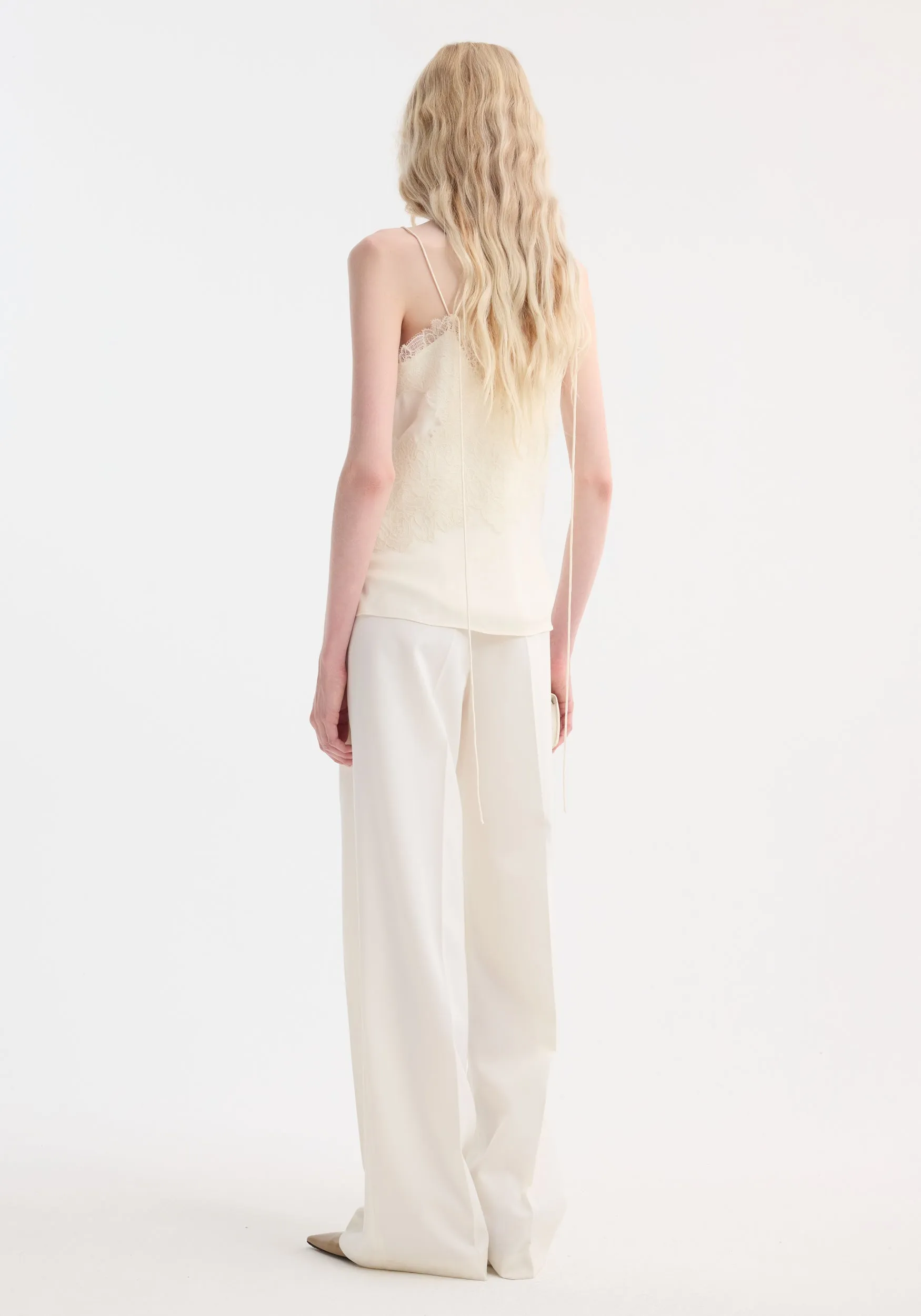 Lace camisole | cream sold by Rohe product image thumbnail 5