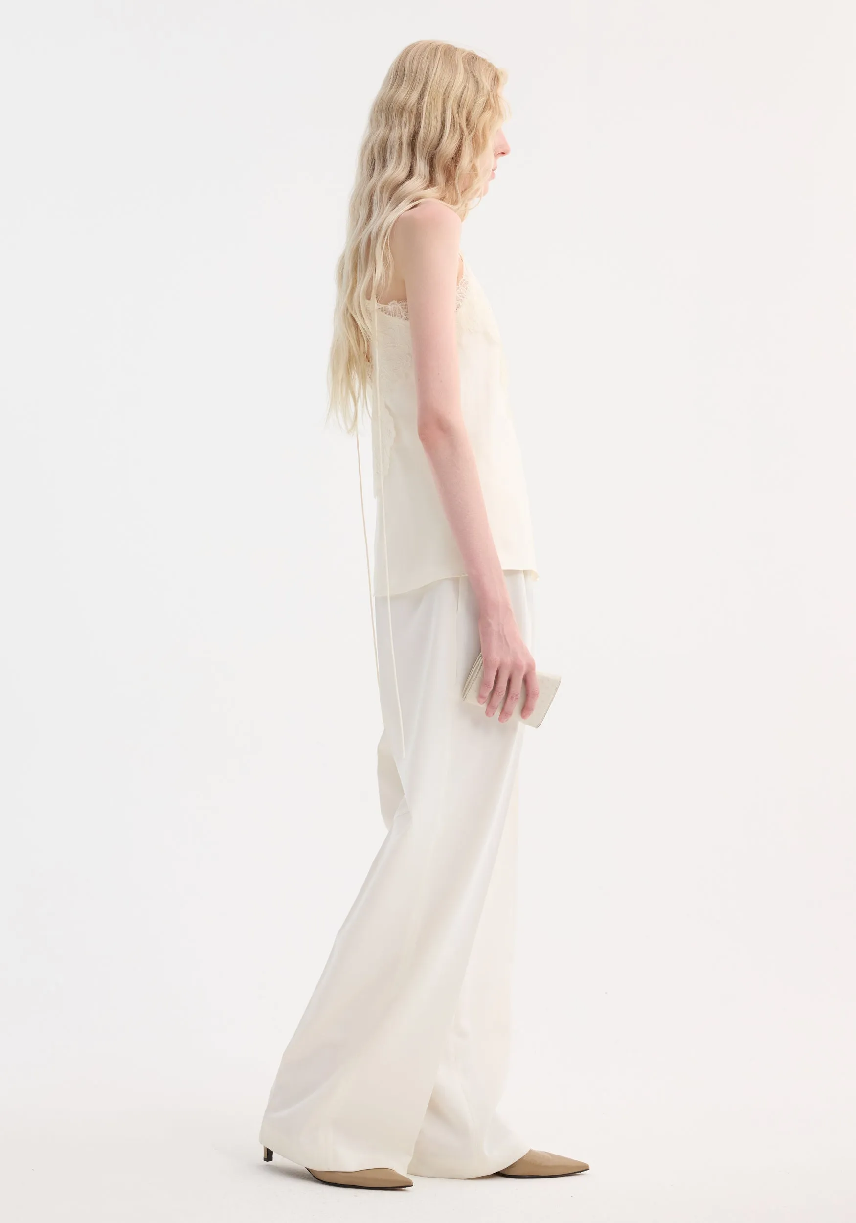 Lace camisole | cream sold by Rohe product image thumbnail 4