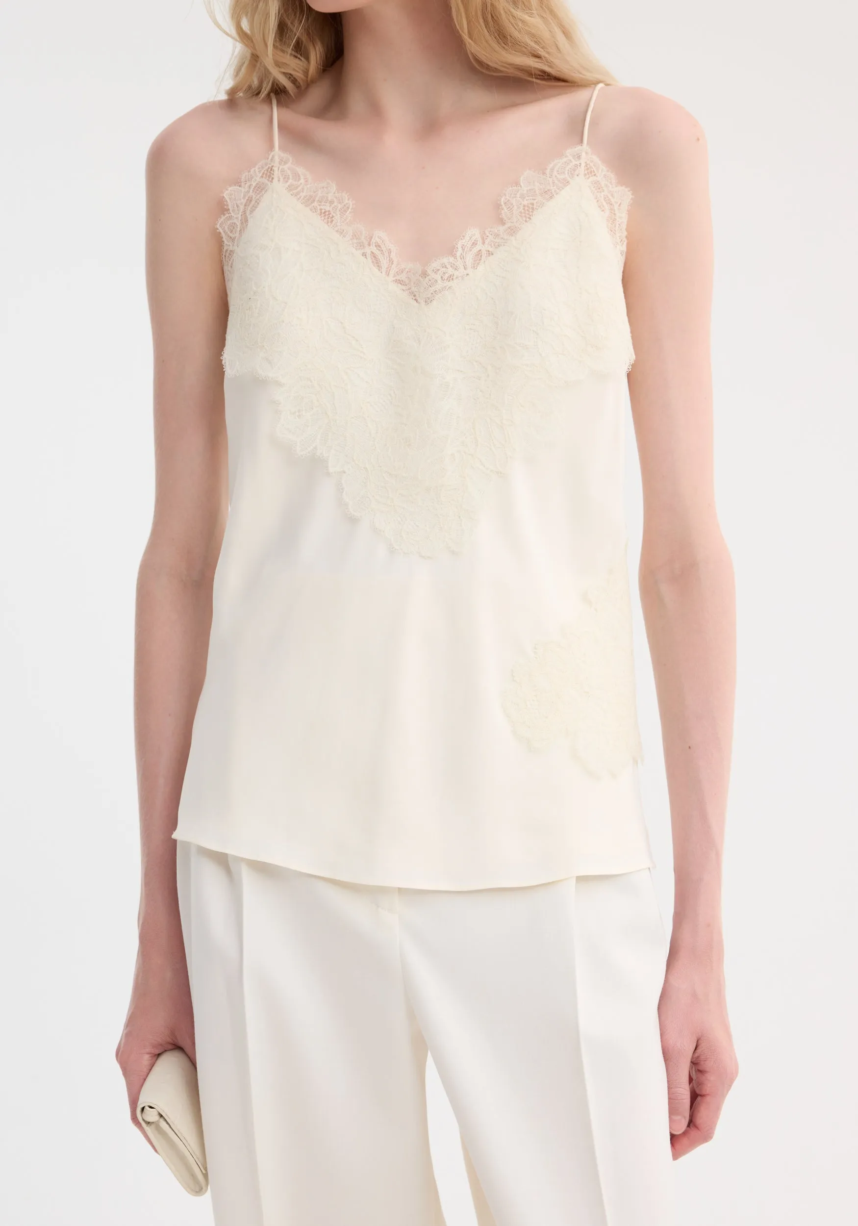 Lace camisole | cream sold by Rohe product image thumbnail 3