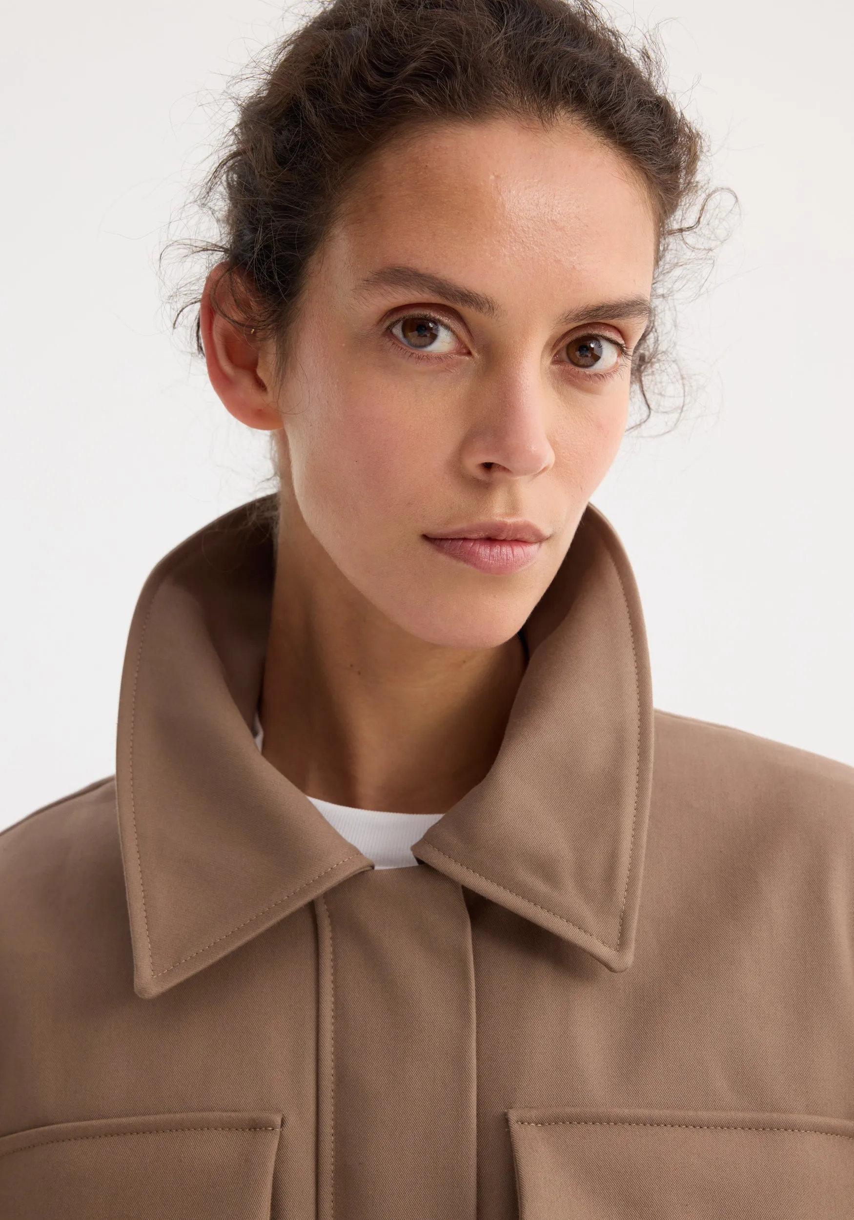 Field jacket with waist adjuster | clay sold by Rohe product image thumbnail 3