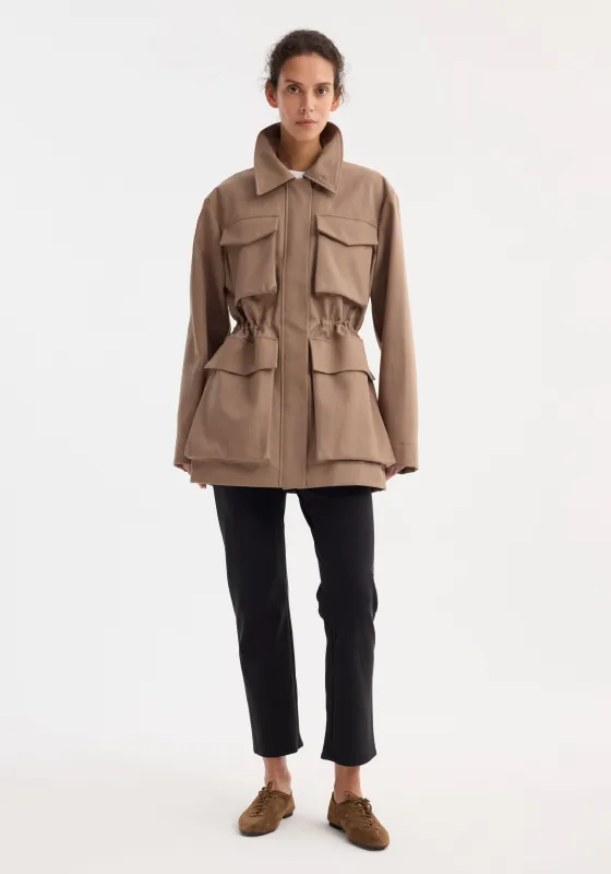 Field jacket with waist adjuster | clay made by Rohe