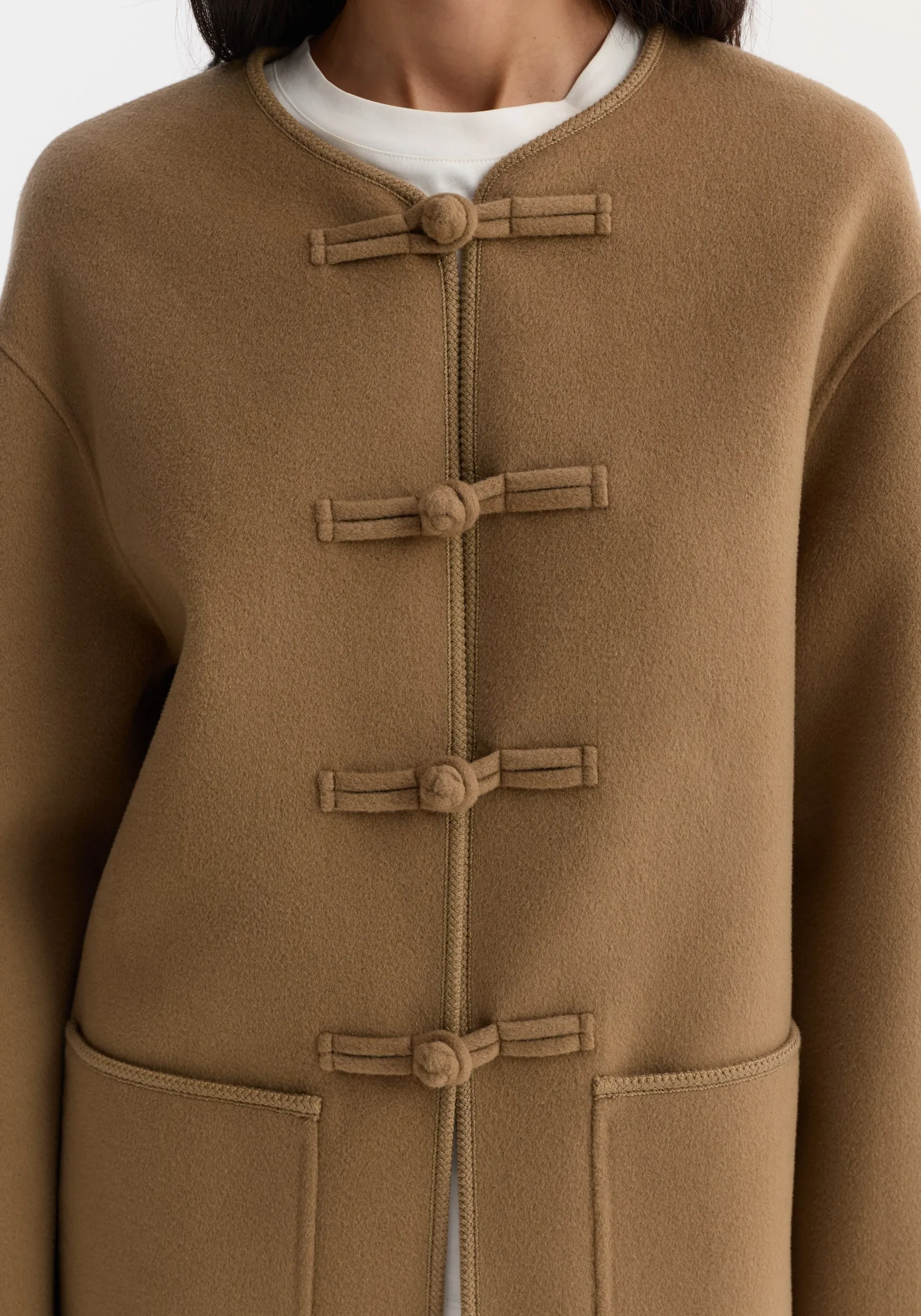 Double-faced wool pankou jacket | camel sold by Rohe product image thumbnail 3