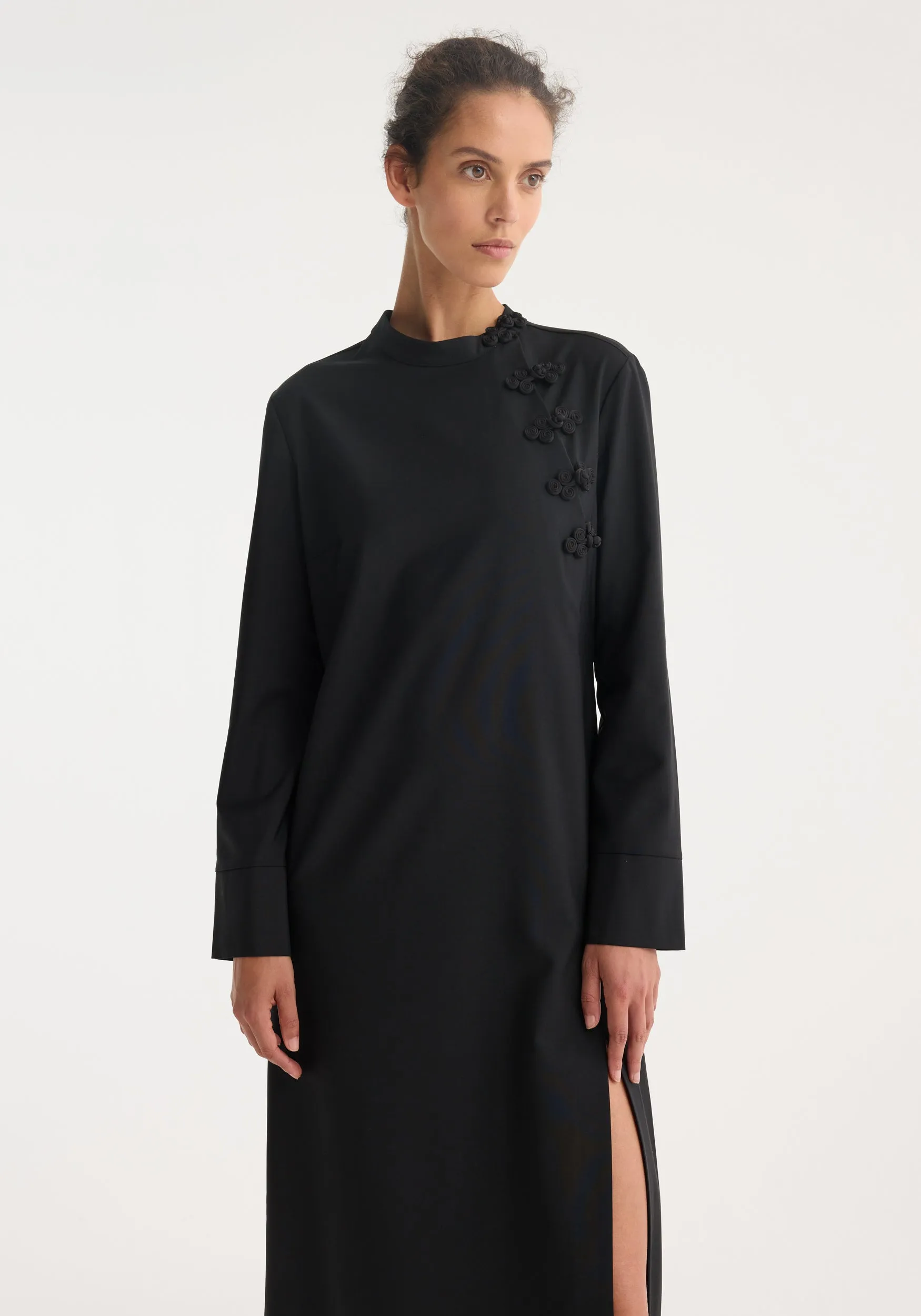 Pankou closure dress | black sold by Rohe product image thumbnail 5