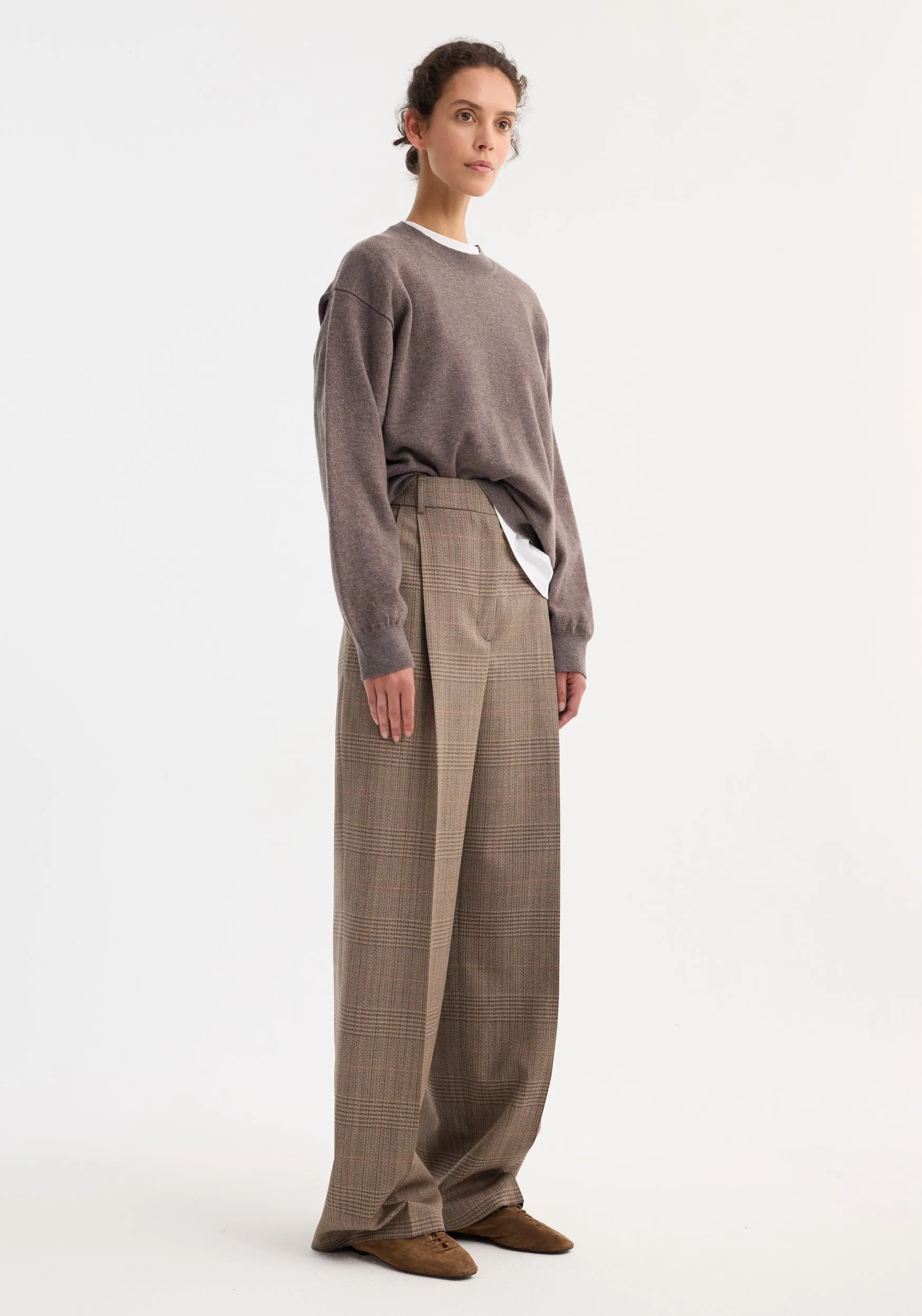Mid-waist tailored trousers | Prince of Wales sold by Rohe product image thumbnail 3