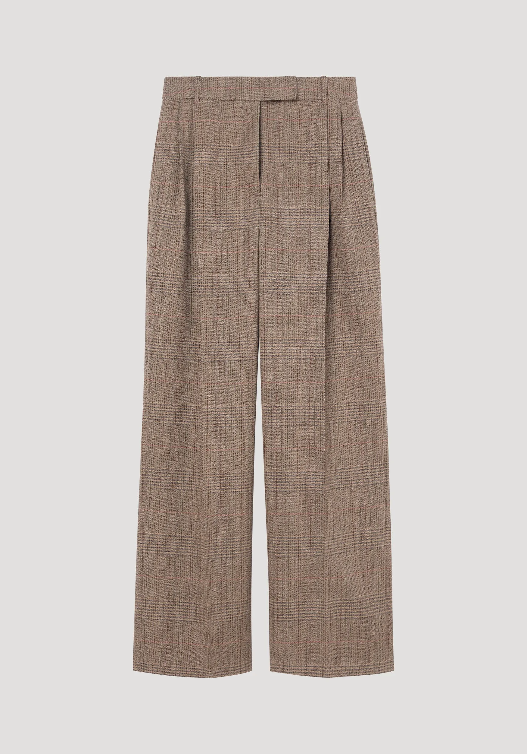 Mid-waist tailored trousers | Prince of Wales sold by Rohe