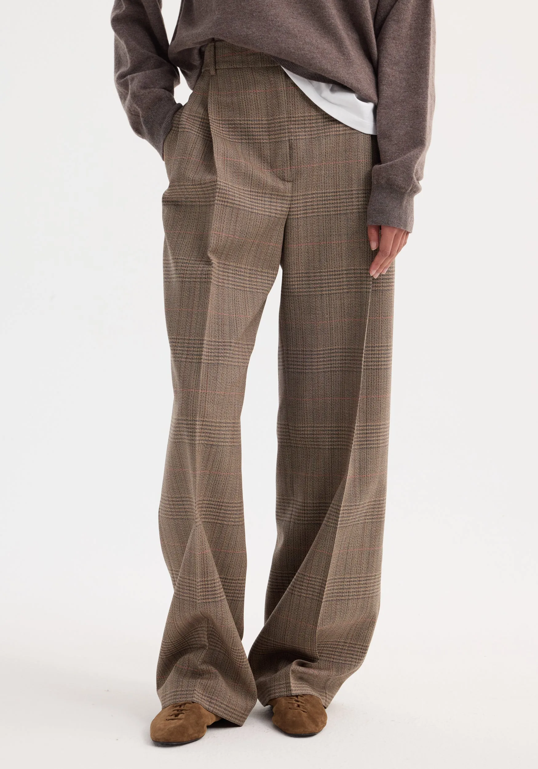 Mid-waist tailored trousers | Prince of Wales sold by Rohe product image thumbnail 4