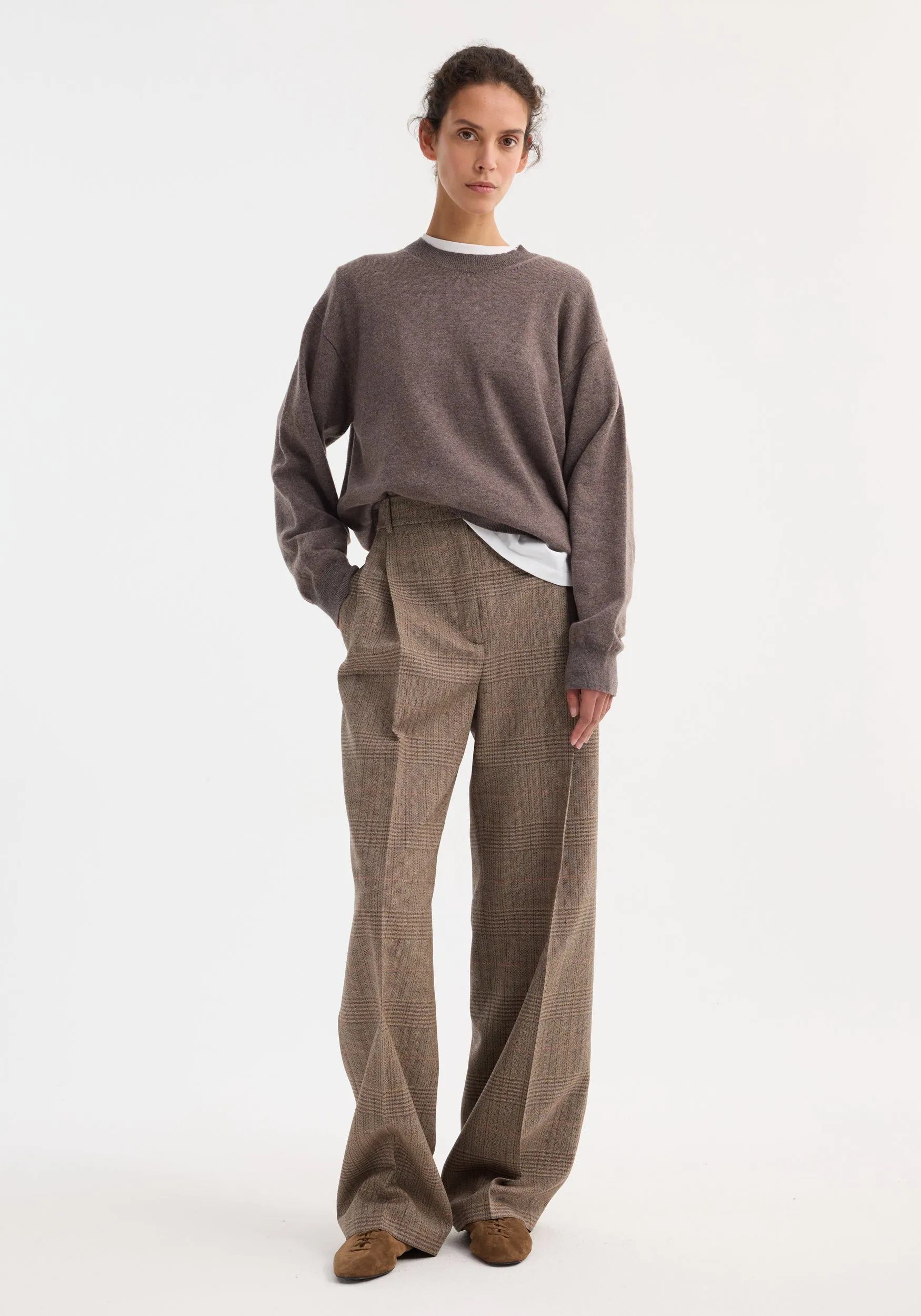 Mid-waist tailored trousers | Prince of Wales sold by Rohe product image thumbnail 2