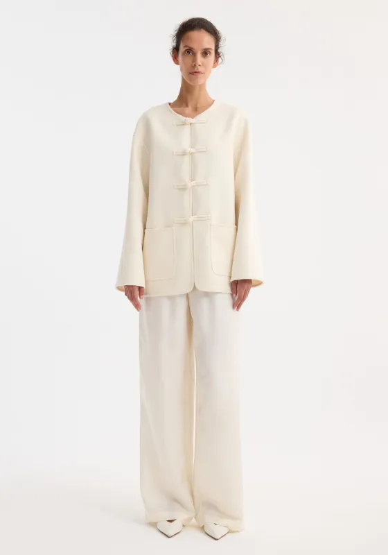 Double-faced wool pankou jacket | off white made by Rohe