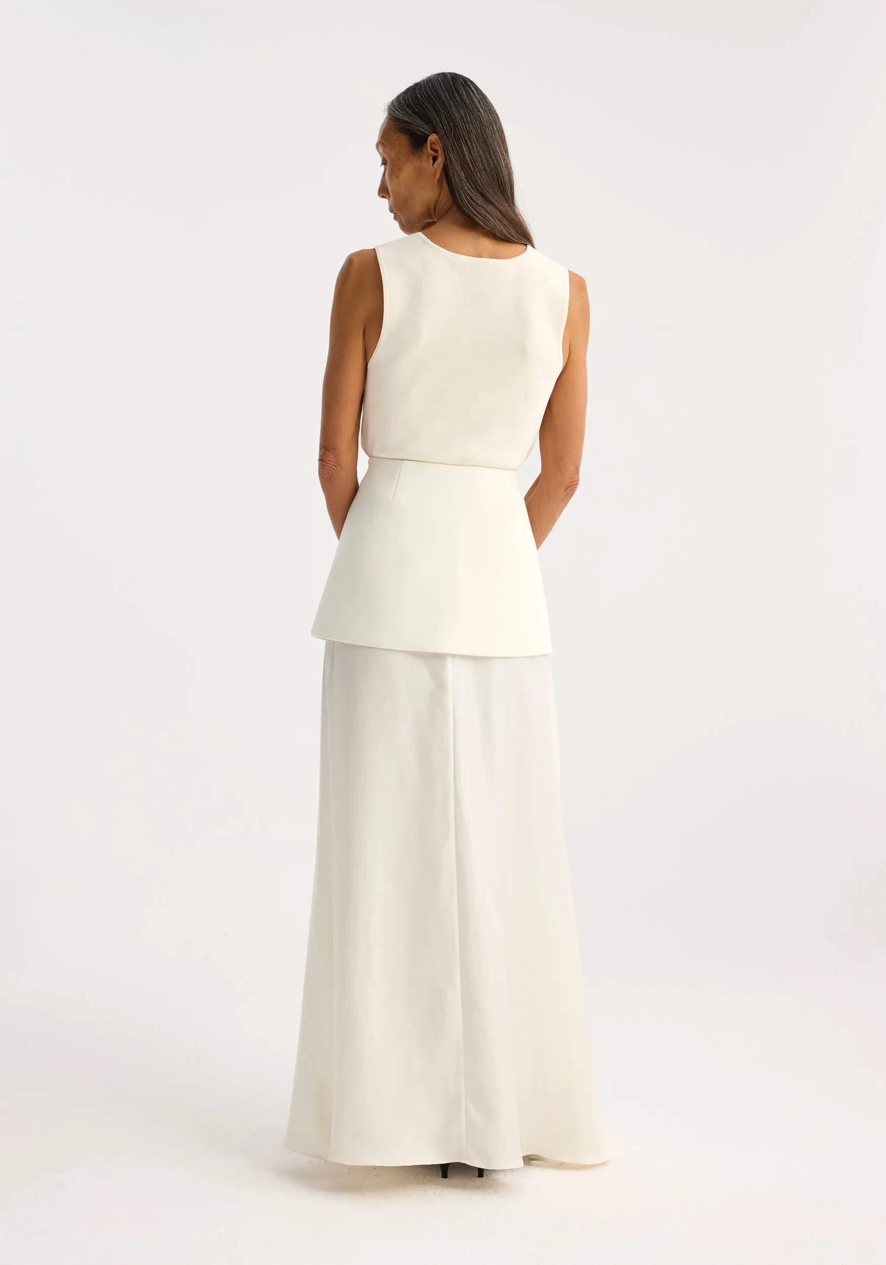 Bustier shaped knitted top | off white sold by Rohe product image thumbnail 5