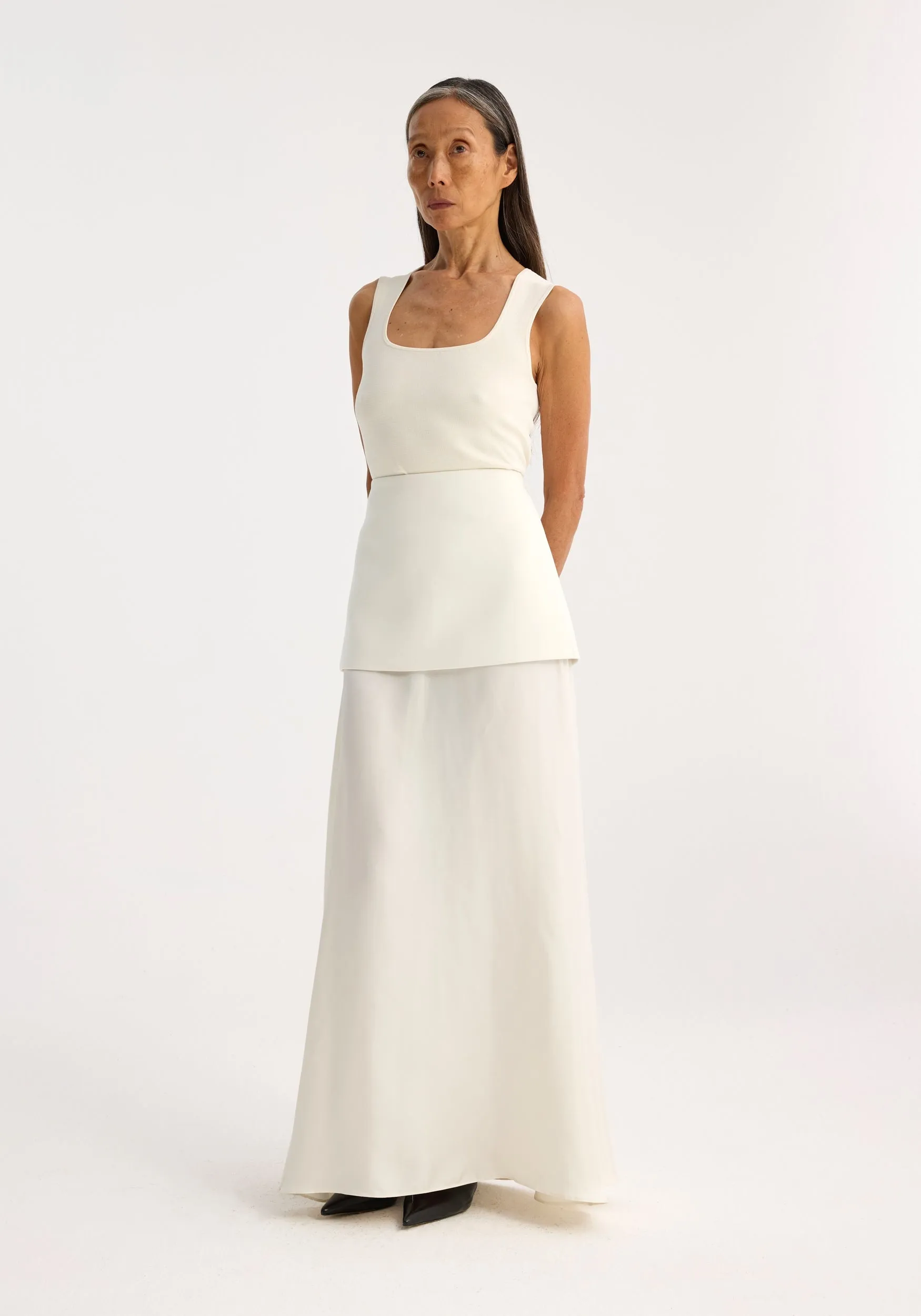 Bustier shaped knitted top | off white sold by Rohe product image thumbnail 4