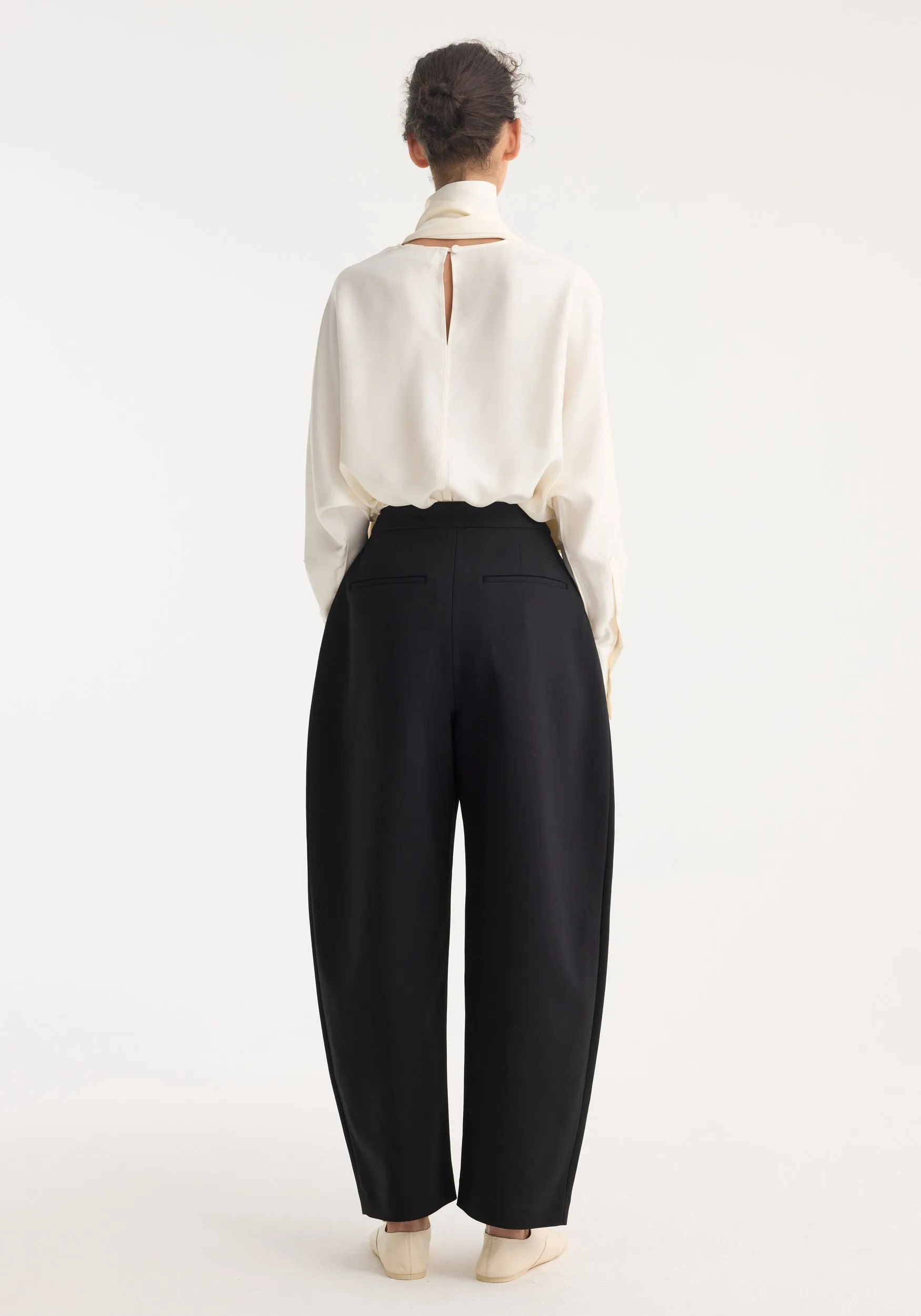 Sculptural trousers | black sold by Rohe product image thumbnail 5