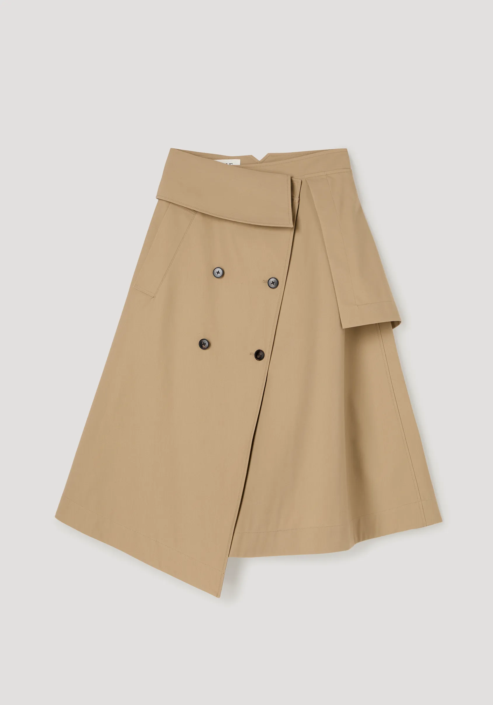 Deconstructed trench skirt | sand sold by Rohe product image thumbnail 5