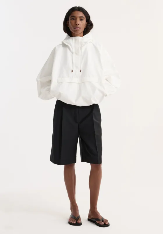 Textured cotton-blend anorak | optic white sold by Rohe