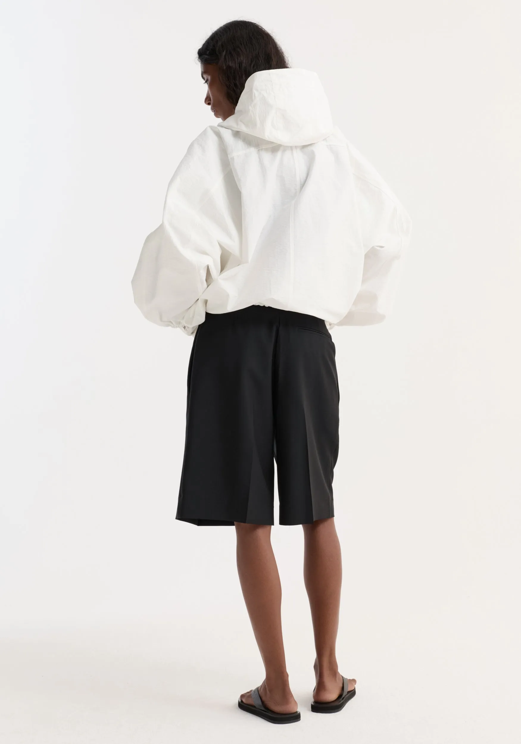 Textured cotton-blend anorak | optic white sold by Rohe product image thumbnail 5