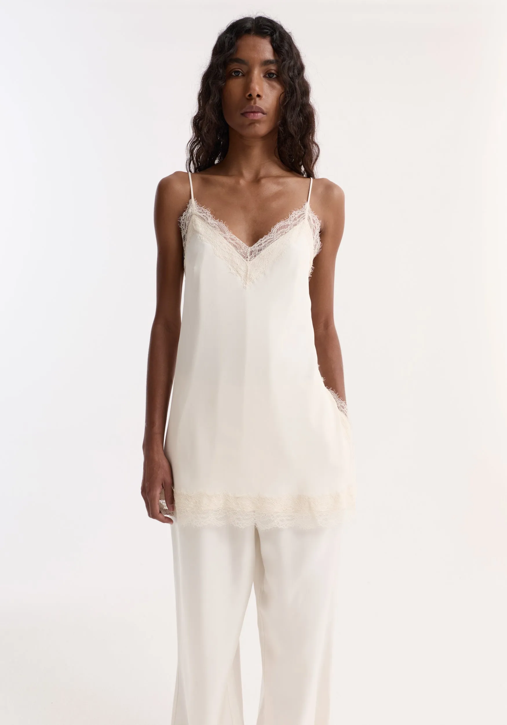Lace camisole | off white sold by Rohe product image thumbnail 2