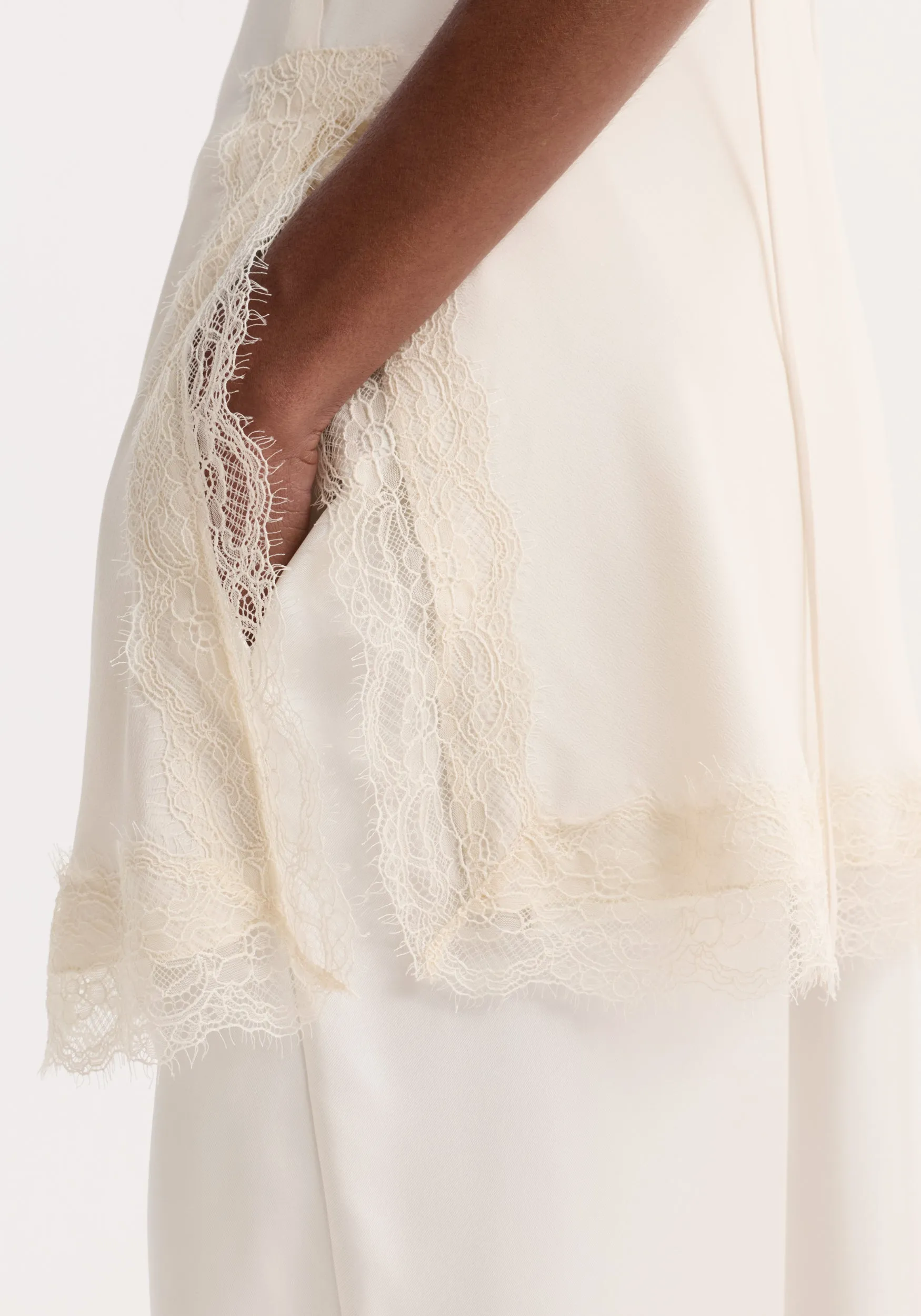 Lace camisole | off white sold by Rohe product image thumbnail 5