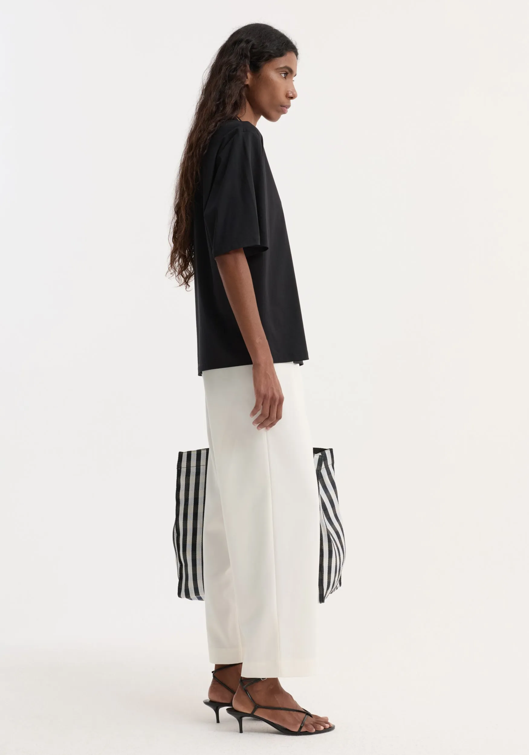 Cropped wide leg trousers | off white sold by Rohe product image thumbnail 2