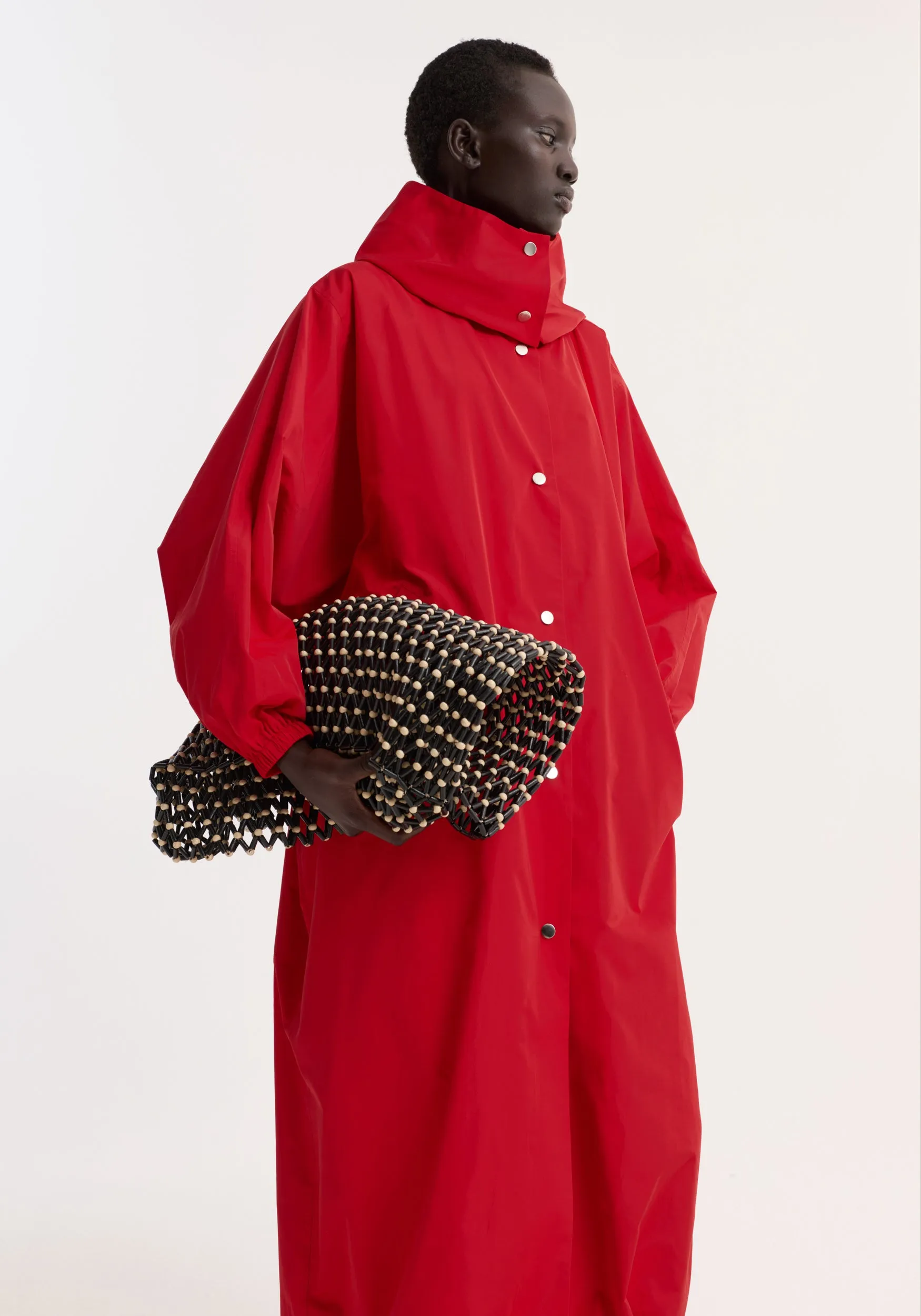 Parachute silk-blend coat | red sold by Rohe product image thumbnail 2