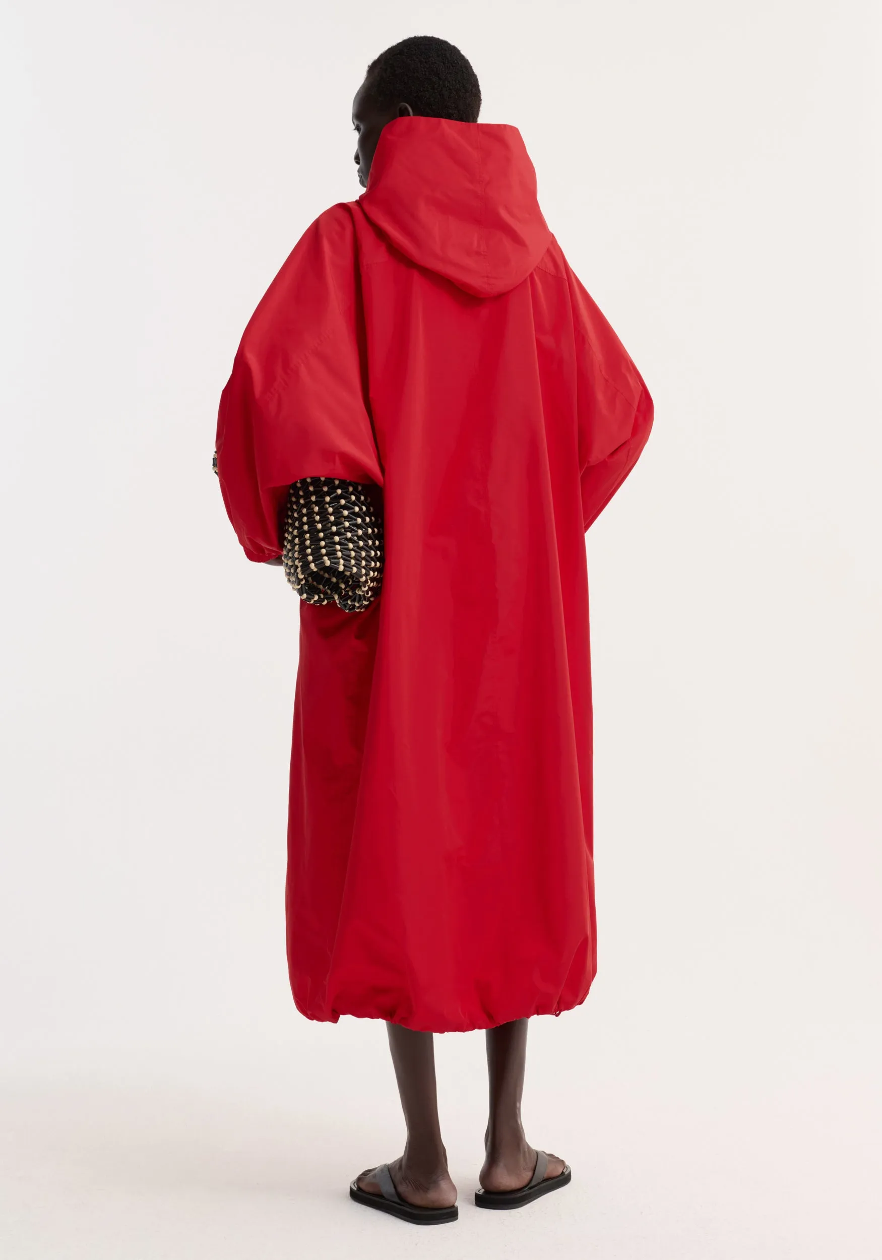 Parachute silk-blend coat | red sold by Rohe product image thumbnail 5