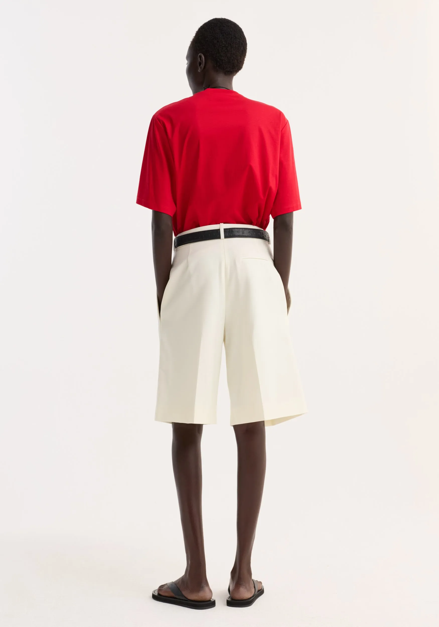 Oversized cotton silk t-shirt | red sold by Rohe product image thumbnail 5