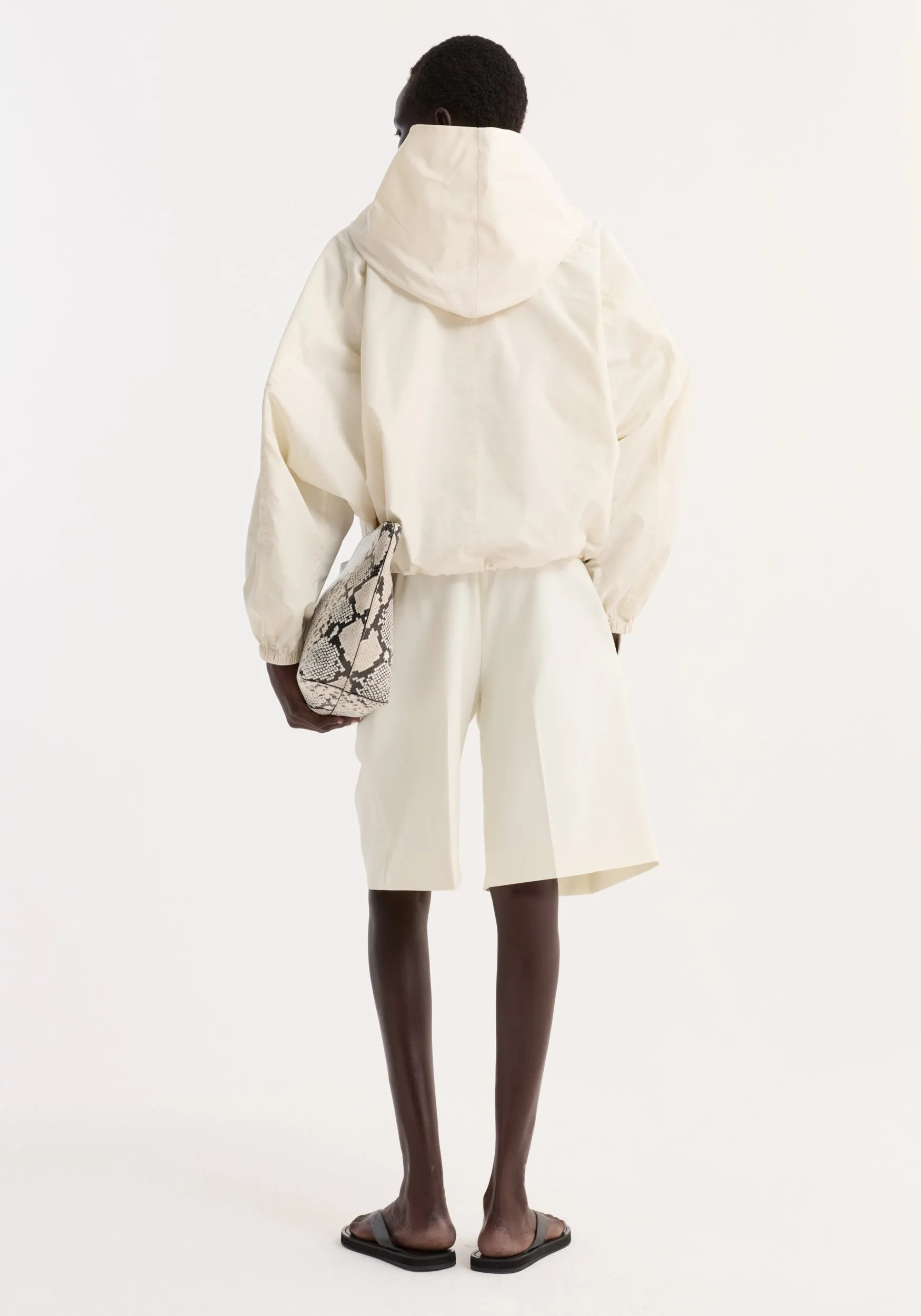 Volume silk-blend jacket | cream sold by Rohe product image thumbnail 5