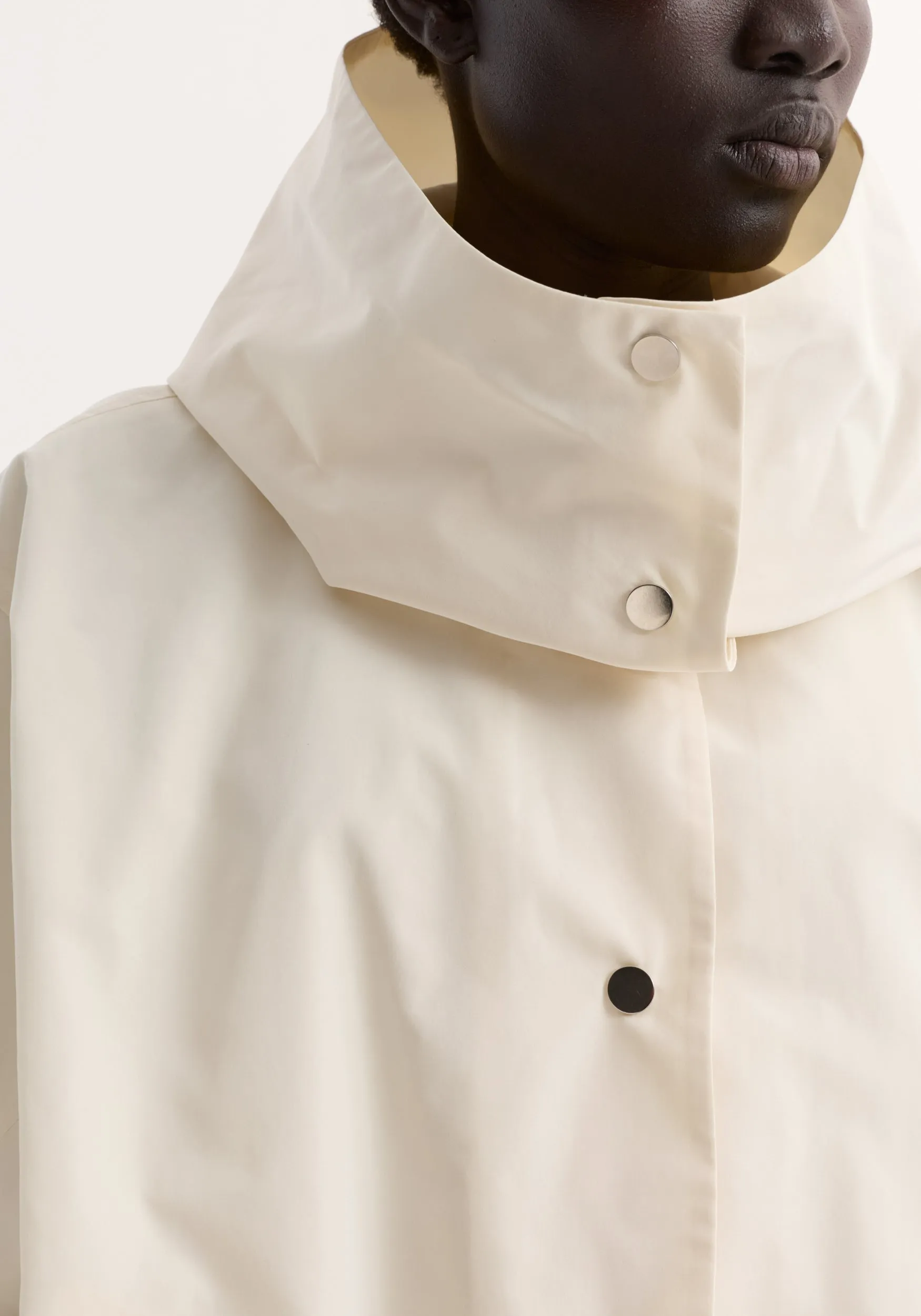 Volume silk-blend jacket | cream sold by Rohe product image thumbnail 3