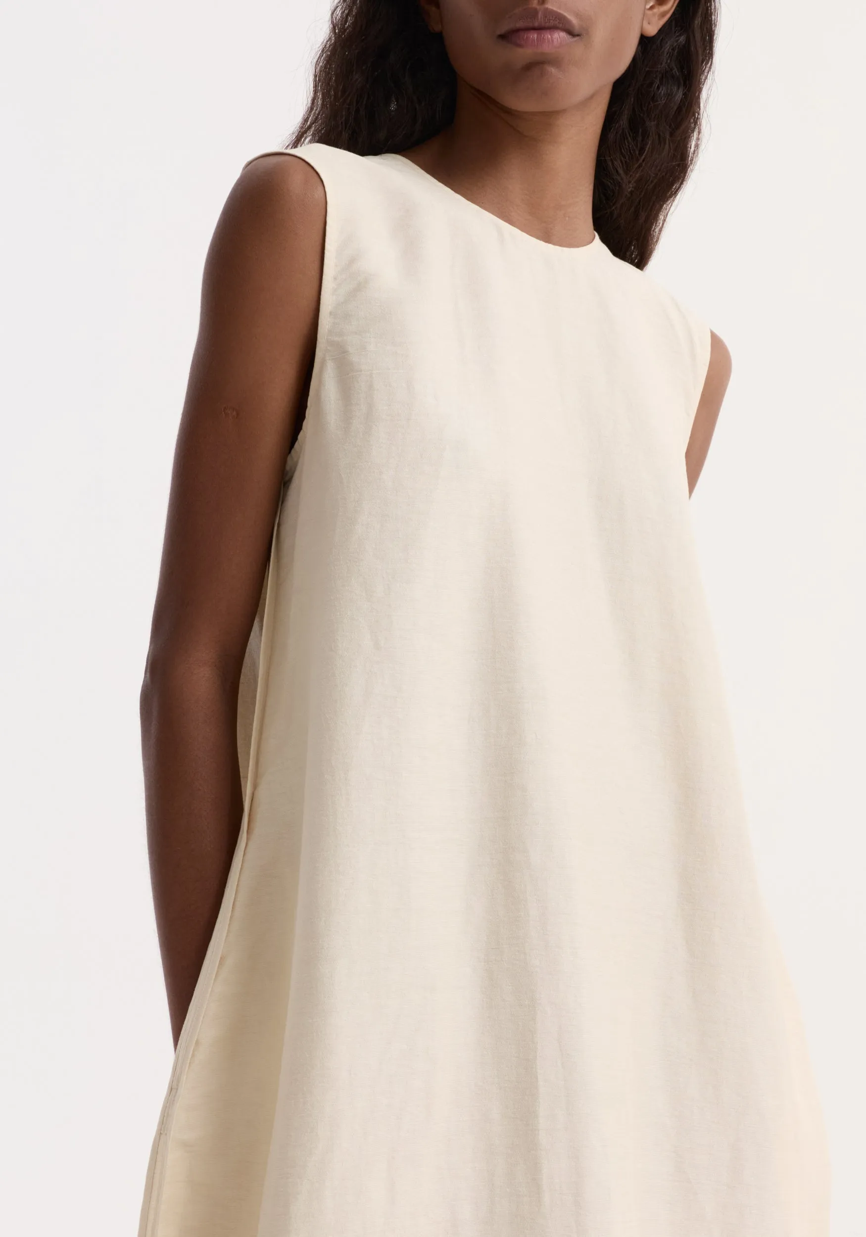 Hourglass linen silk dress | butter sold by Rohe product image thumbnail 3