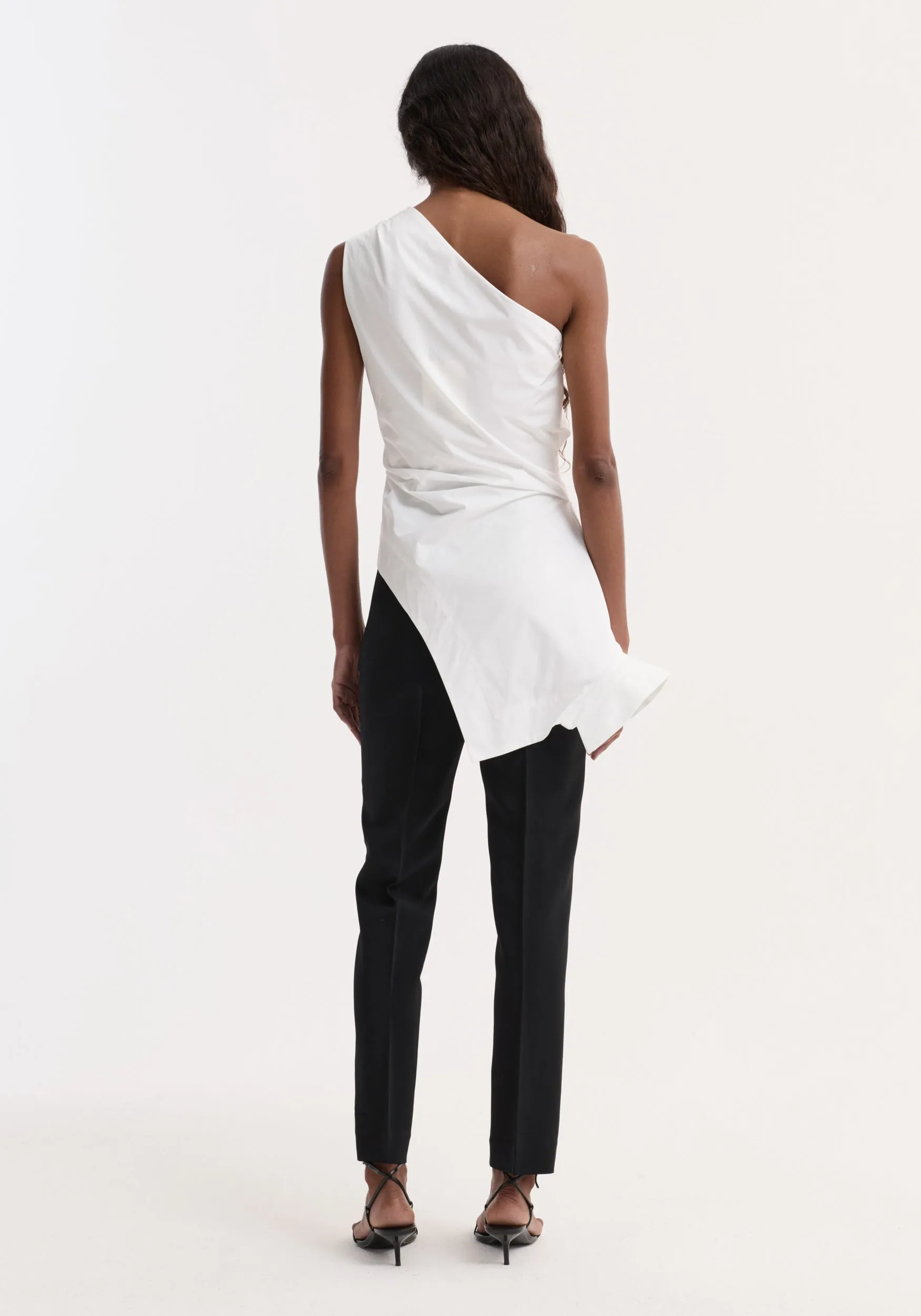 Reimagined one shoulder top | optic white sold by Rohe product image thumbnail 5