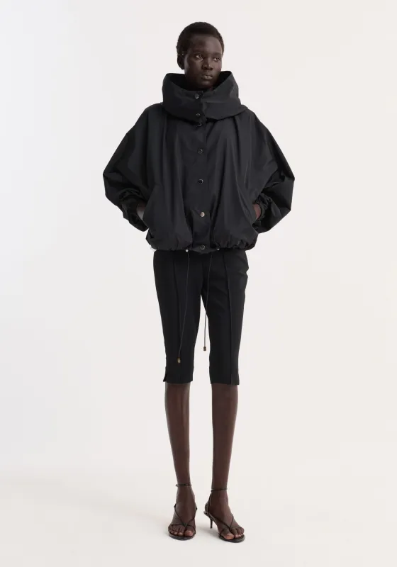 Volume silk-blend jacket | black sold by Rohe