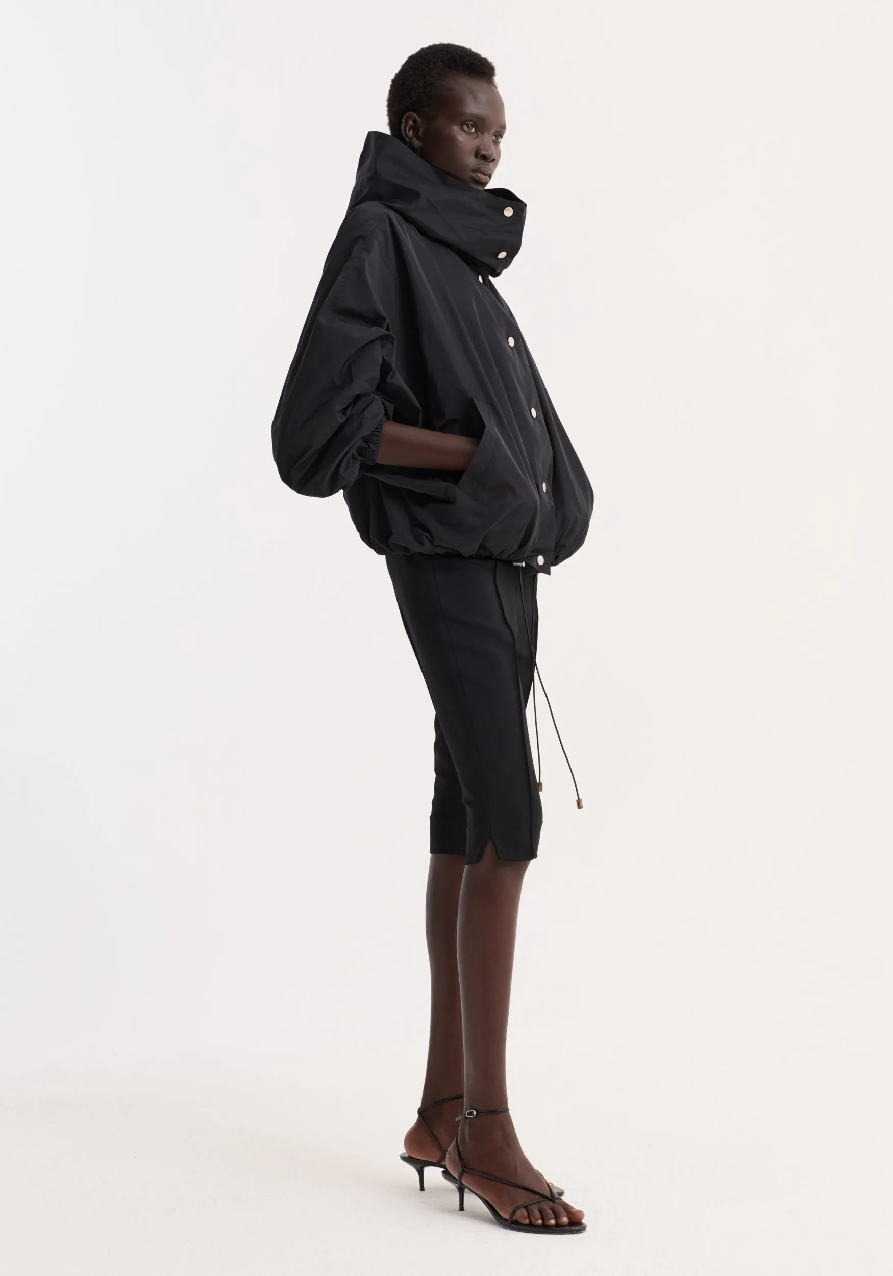 Volume silk-blend jacket | black sold by Rohe product image thumbnail 4